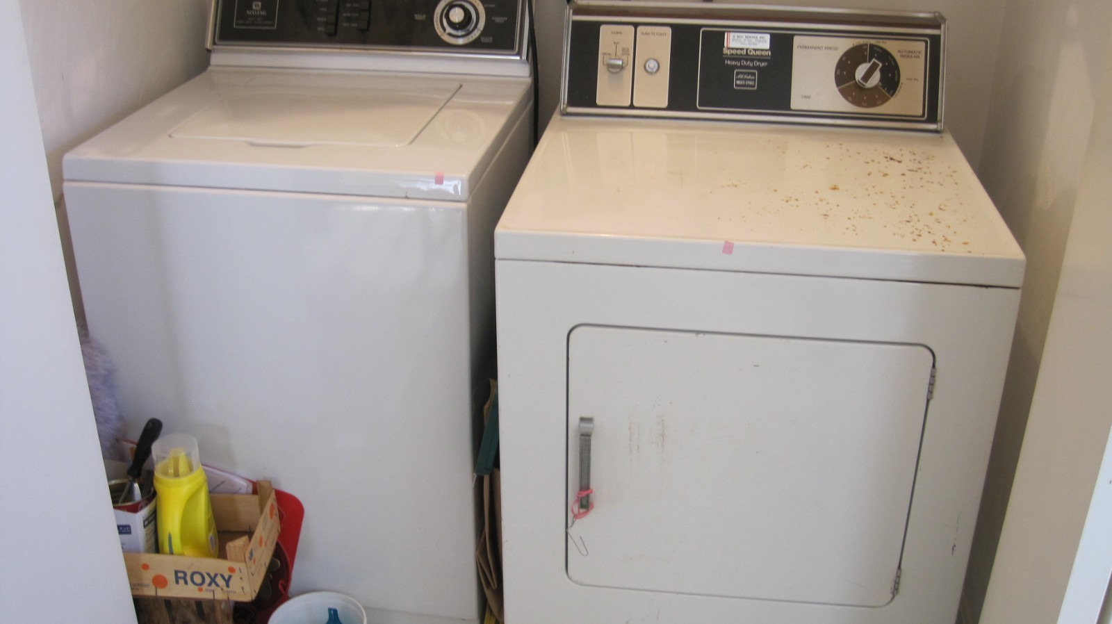 Maytag Heavy Duty Fabric-Matic Extra Capty topload washer AND Speed Queen Dryer