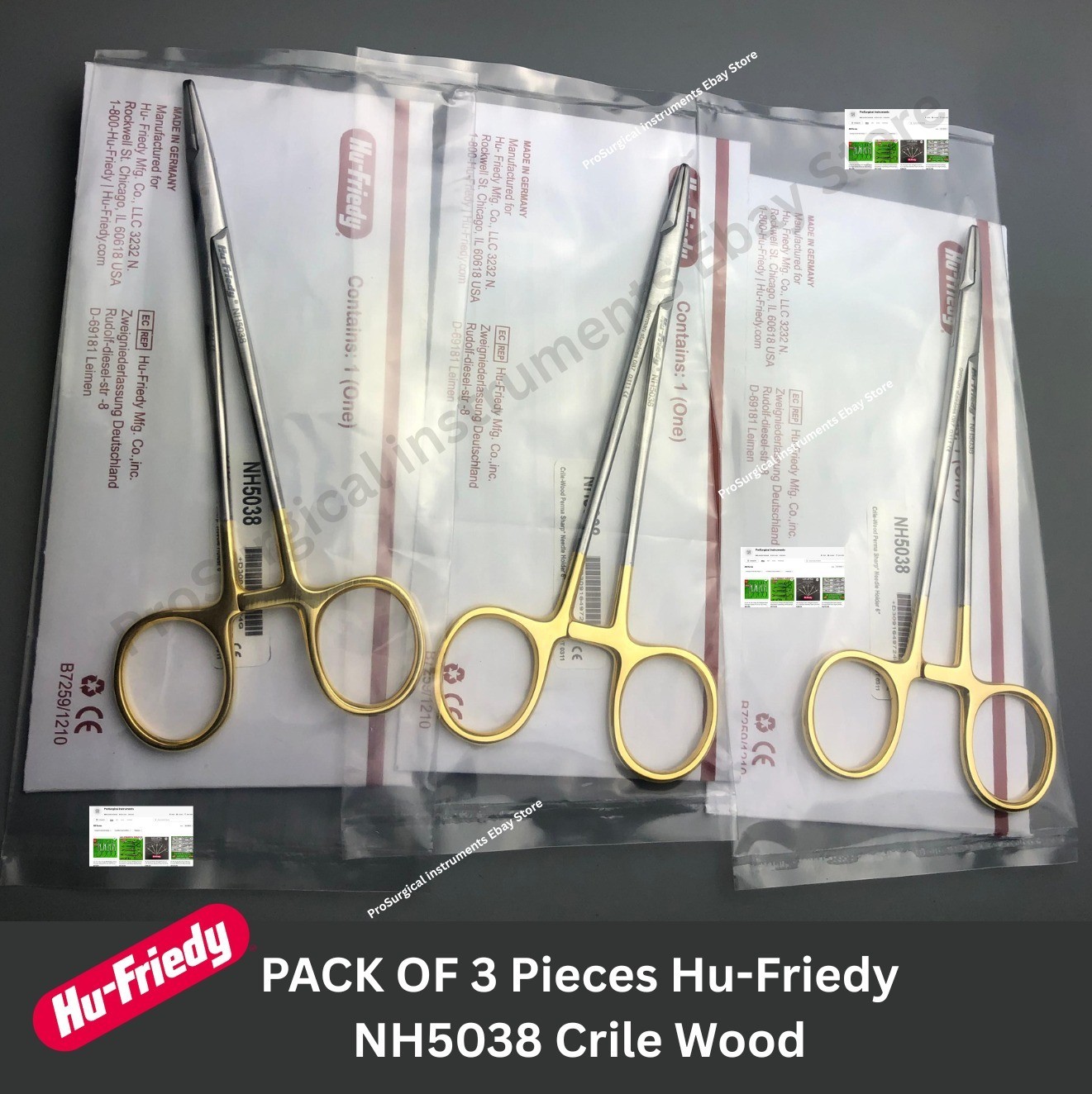 Hu-Friedy NH5038 Crile Wood Perma Sharp™ Needle Holder 6\