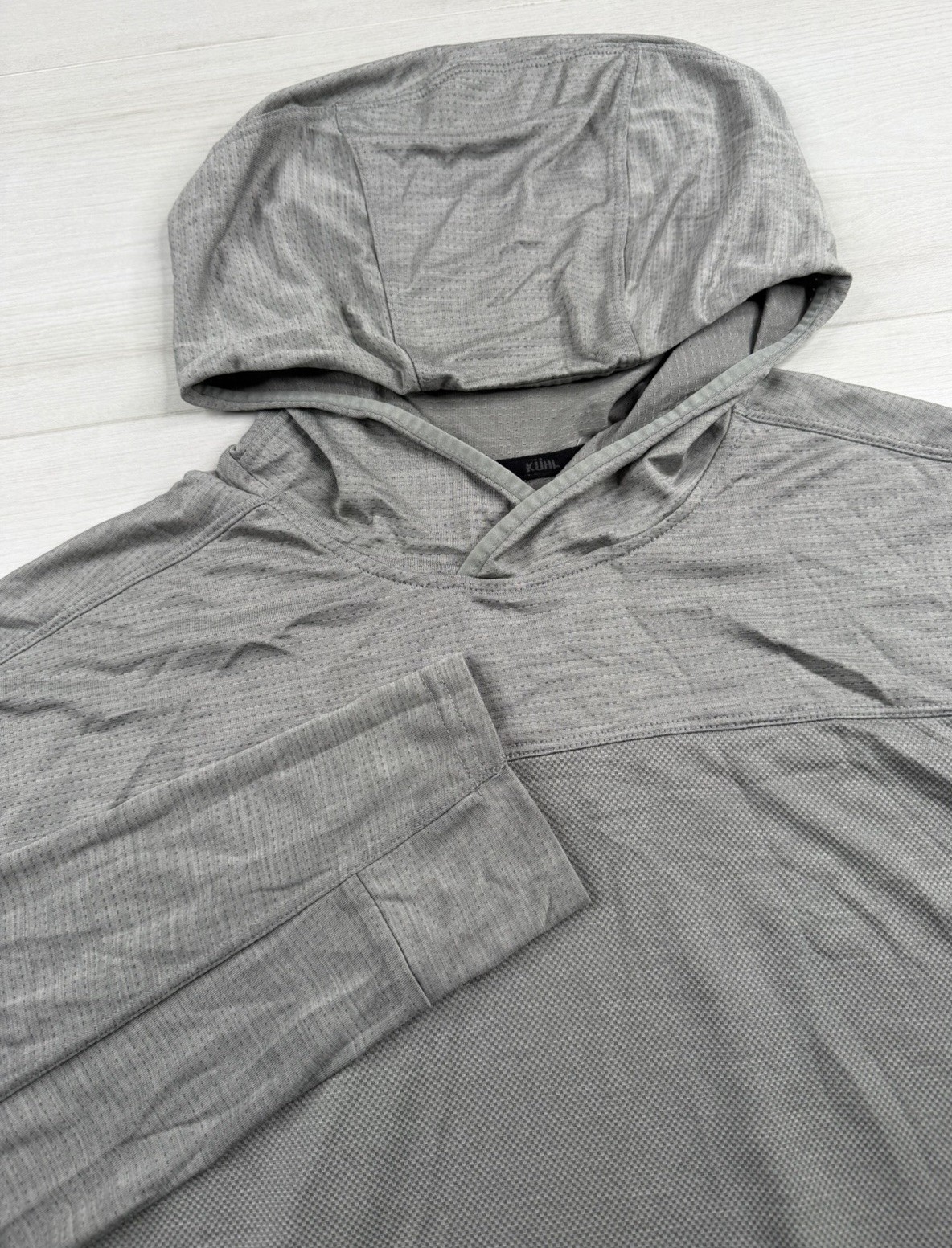 Kuhl Engineered Hoody Lightweight Performance Stretch UPF 50 Cloud Gray 2XL NWOT
