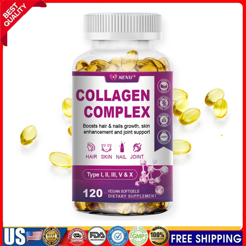 100% Natural Multi Collagen Peptides Anti Aging Skin Collagen Pills 120 Capsules 100% Natural Multi Collagen Peptides Anti Aging Skin Collagen Pills 120 Capsules