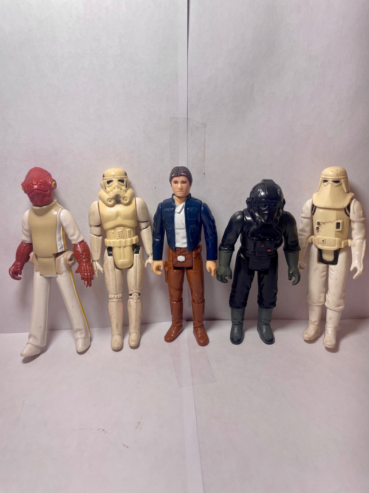 Vintage Star Wars 5 Action Figures Lot Kenner