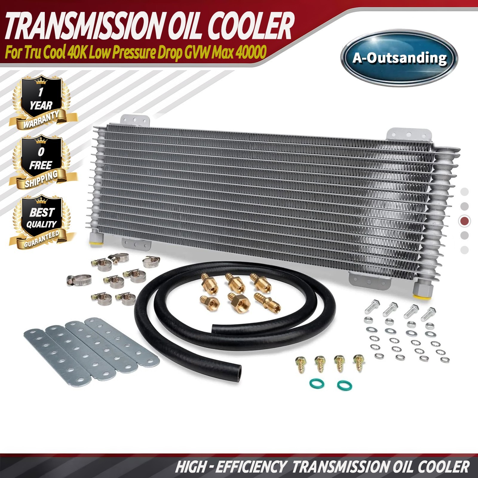 LPD47391 For Tru Cool 40K Low Pressure Drop Transmission Oil Cooler 40K GVW