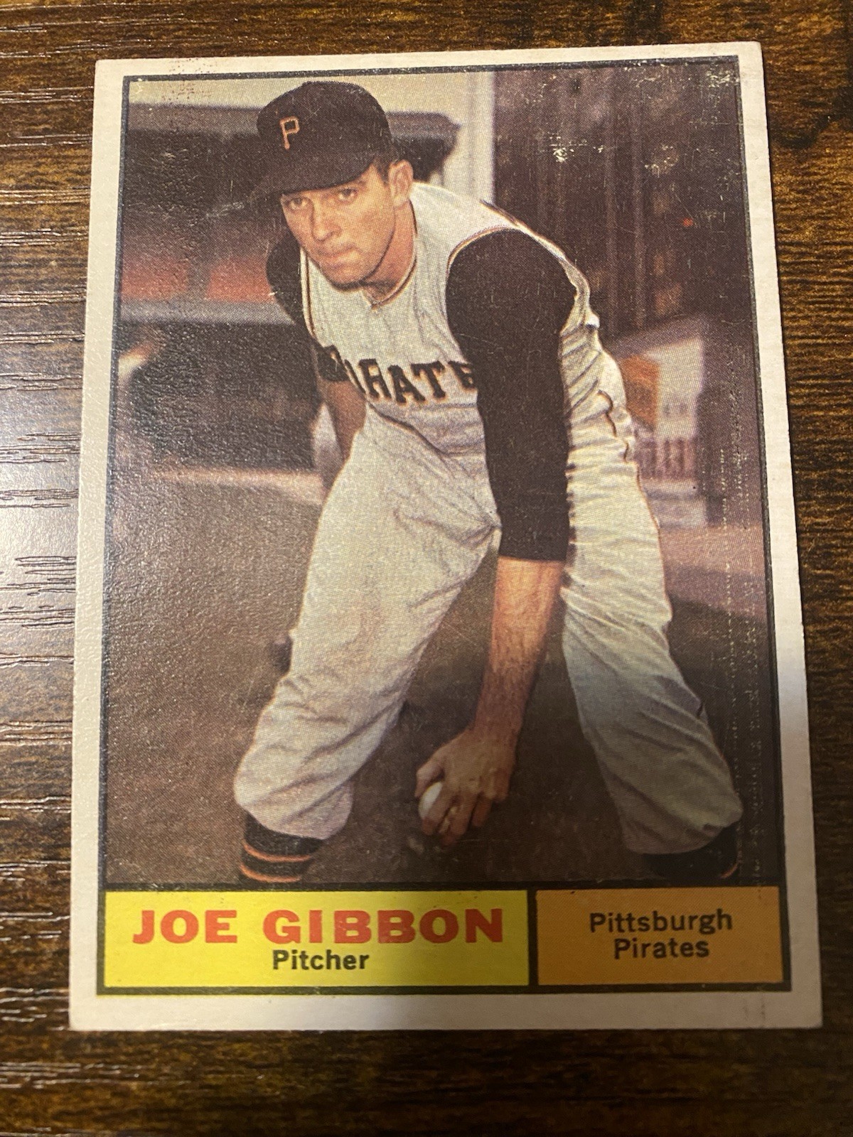 1961 Topps #523 Joe Gibbon (High #) - Pittsburgh Pirates - VGEX