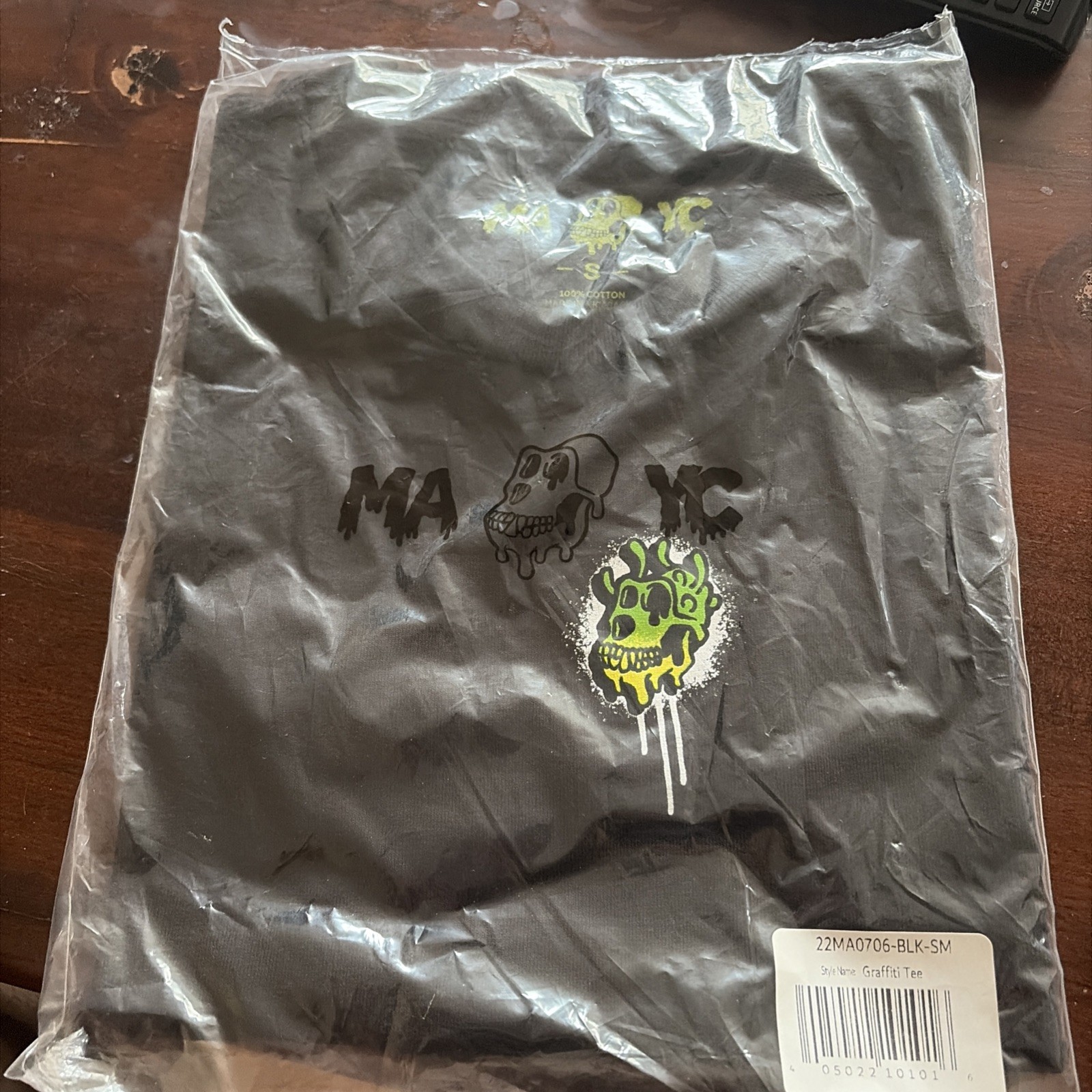 MAYC Graffiti Tee, Size Large, Brand New Still In Plastic- IN HAND 