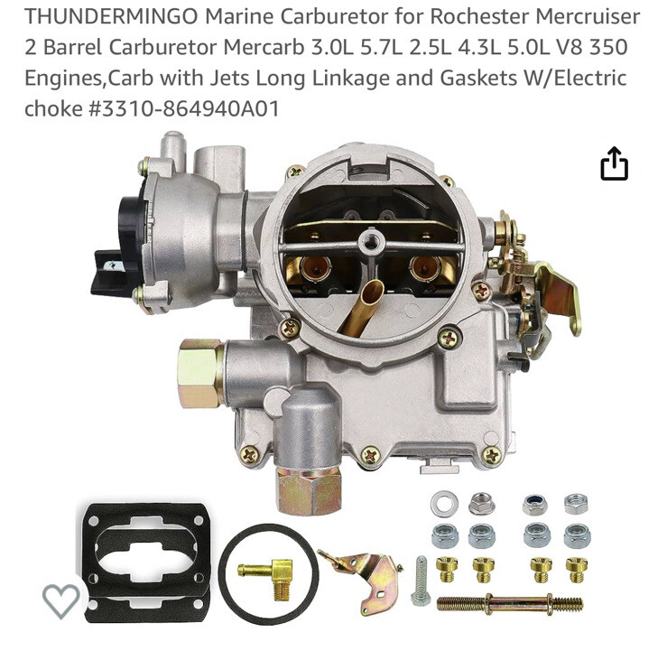 THUNDERMINGO Marine Carburetor for Mercruiser