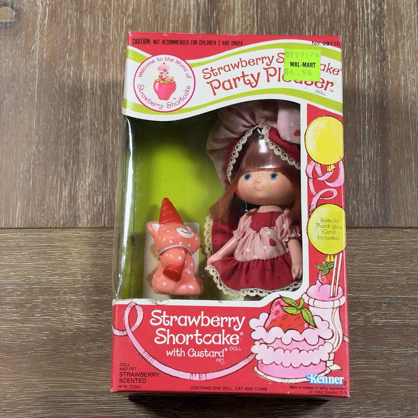 Kenner Strawberry Shortcake Party Pleaser With Custard Vintage