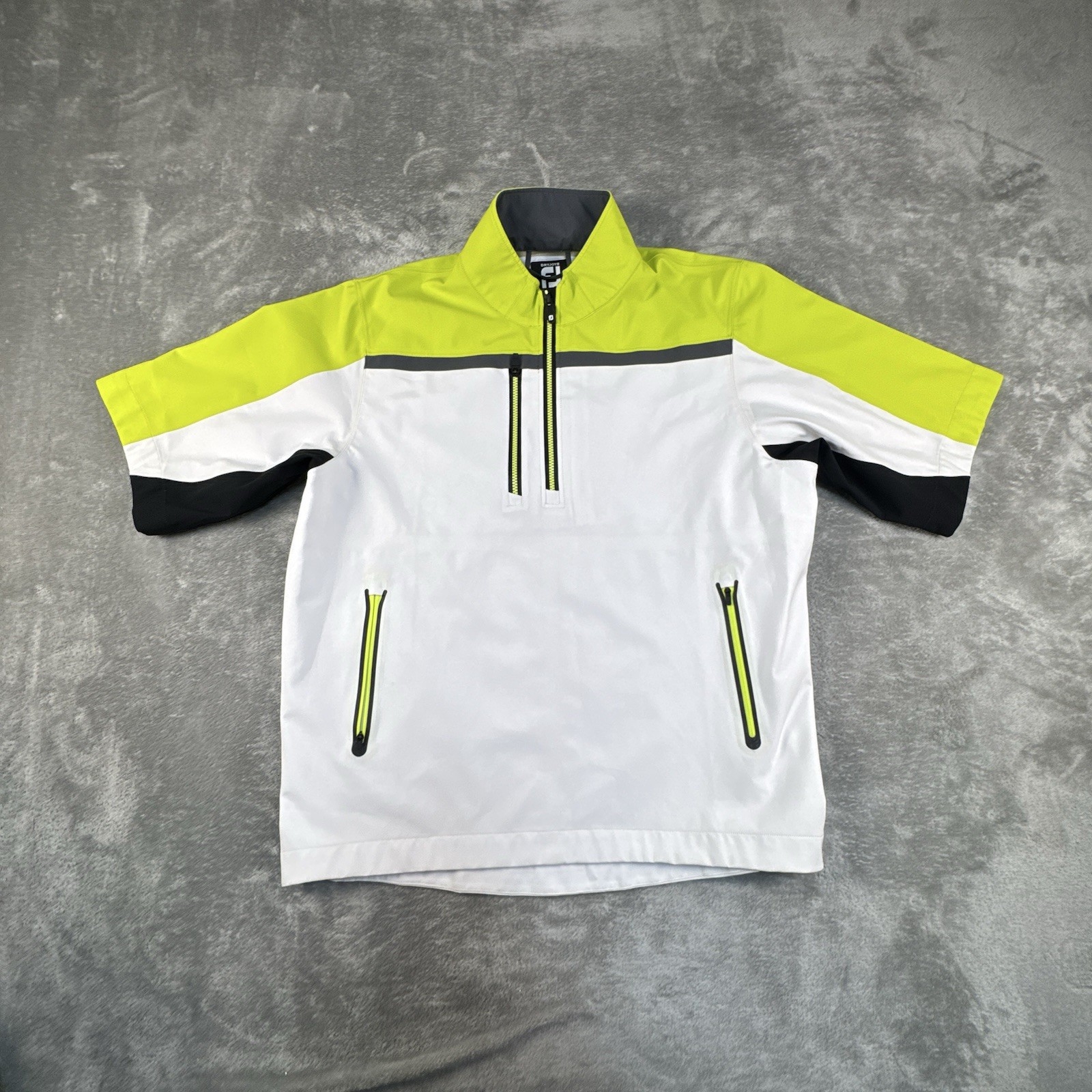 FootJoy DryJoys Tour XP Rain Quarter Zip Men Large Performance Golf Windbreaker FootJoy DryJoys Tour XP Rain Quarter Zip Men Large Performance Golf Windbreaker