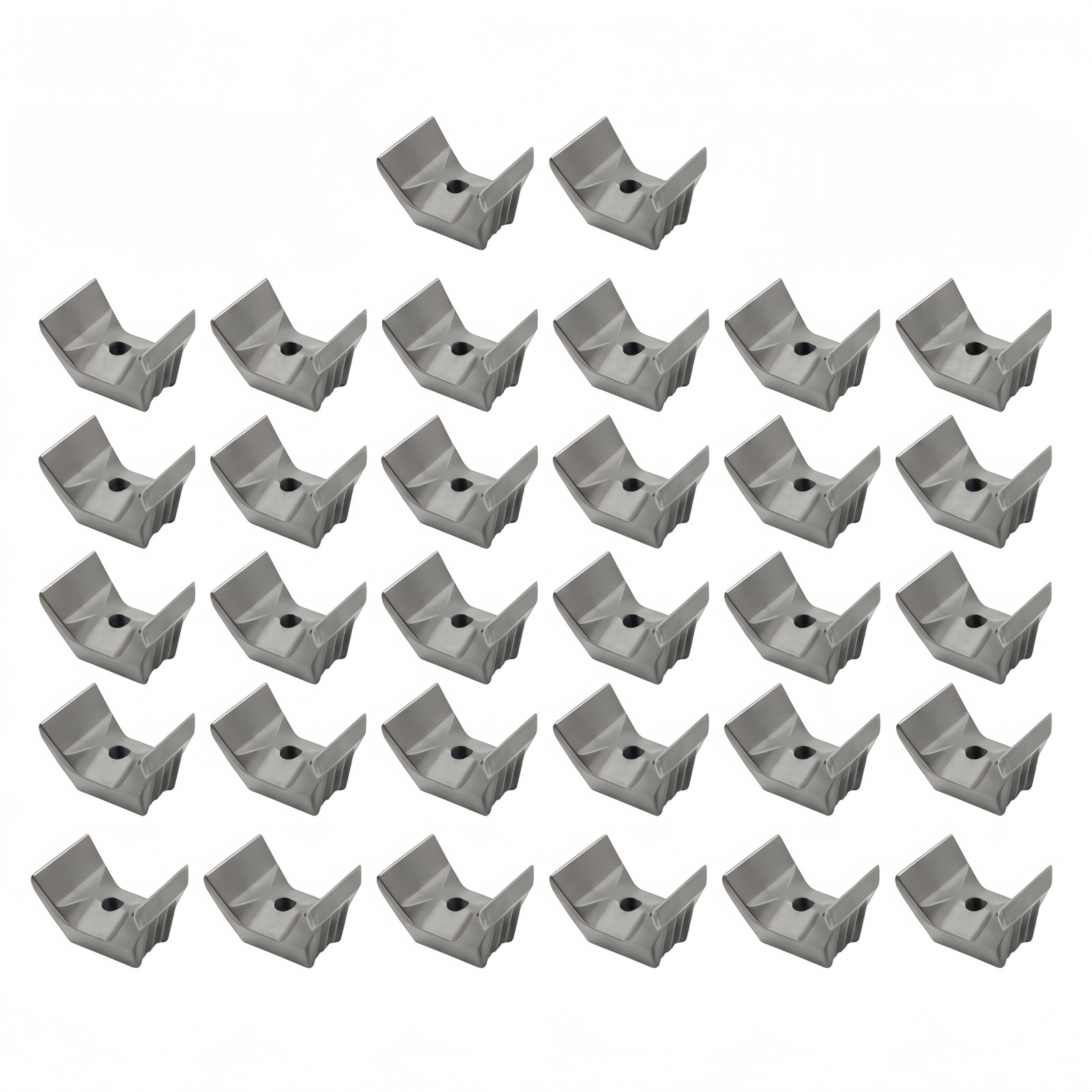 Fecon Forestry Mulcher Axe Teeth  32 Teeth With Flat Edge