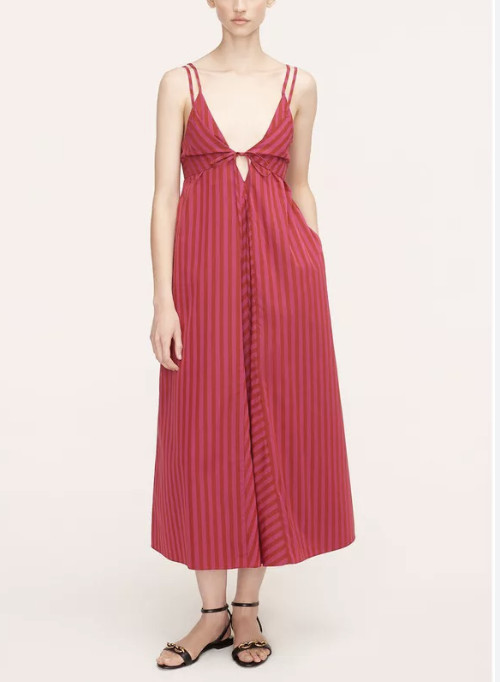 REBECCA TAYLOR Women\'s Hibiscus Marseille Stripe Dress Size 8 New $395