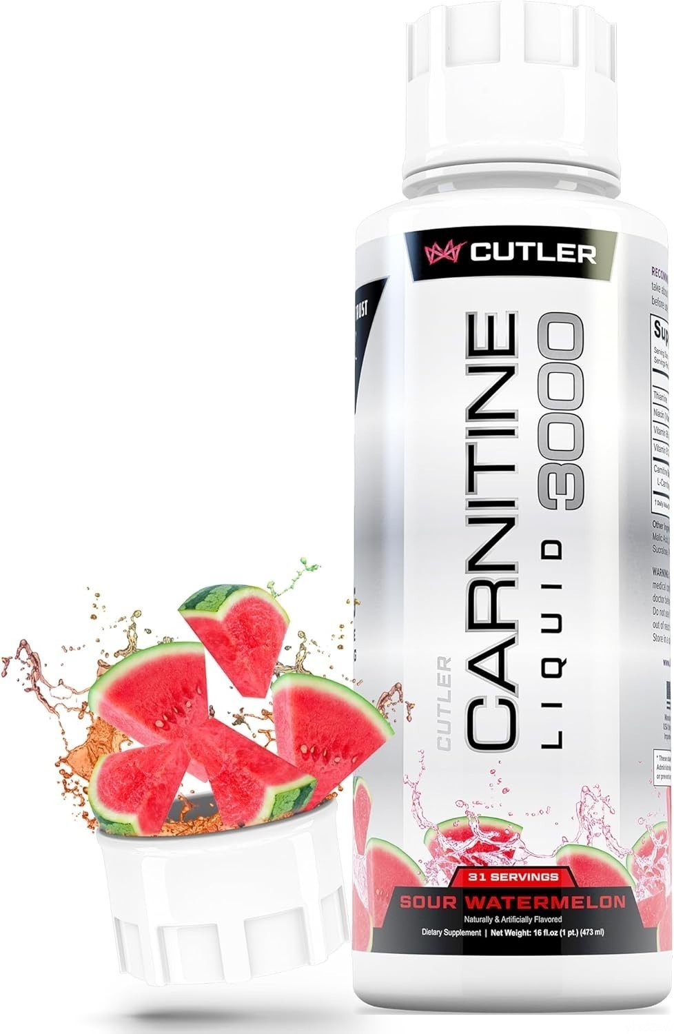 Cutler Nutrition Liquid L-Carnitine 3000, 3-Flavor Combo Pack, Sealed