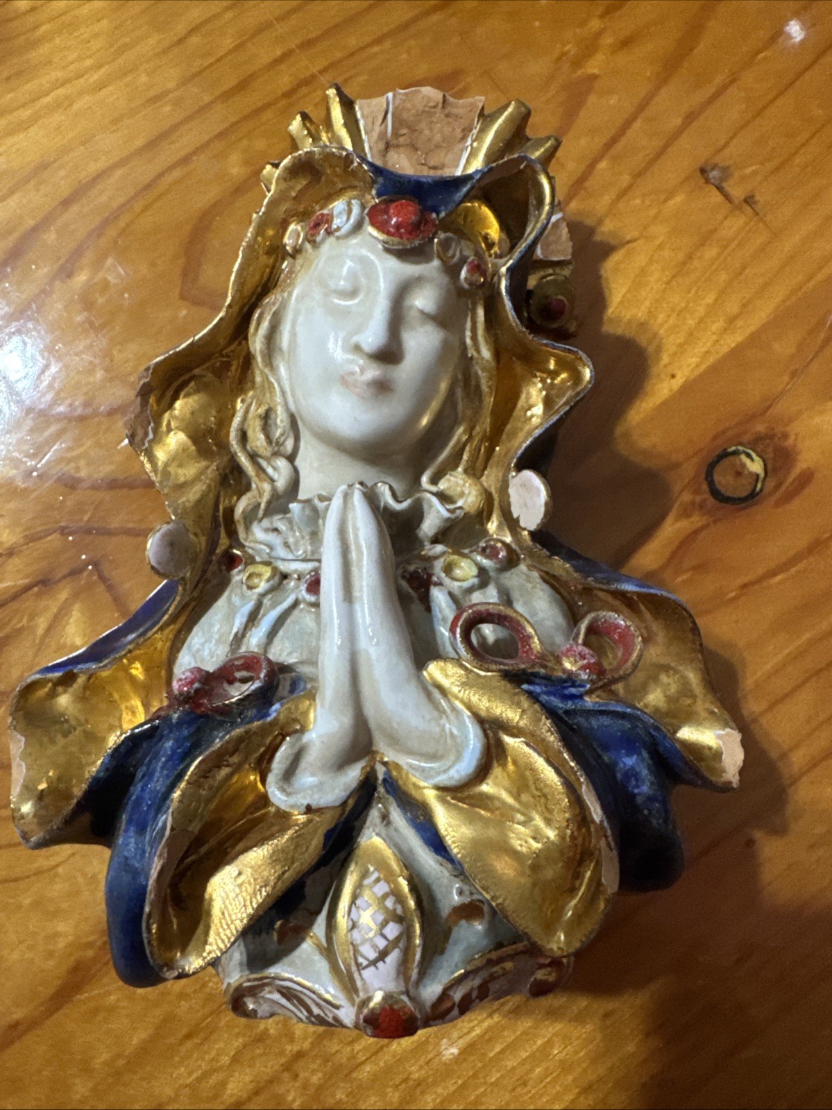 Vintage Carbet Italy 802 Figurine Virgin Mary Vintage Carbet Italy 802 Figurine Virgin Mary
