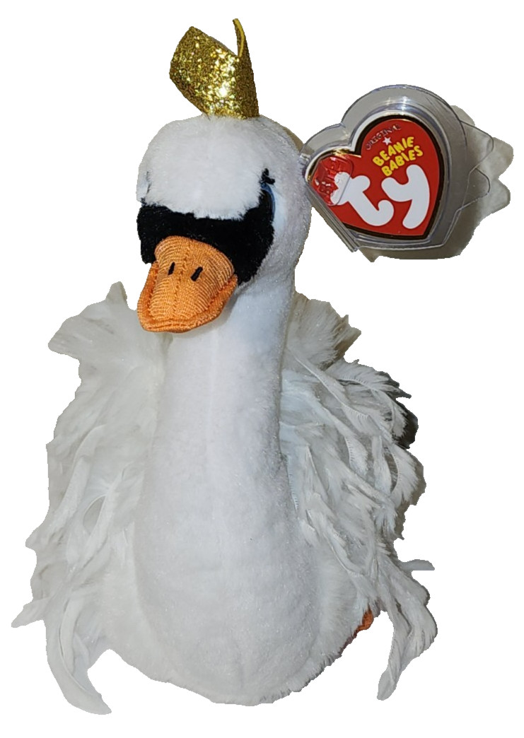 Ty Beanie Baby Babies ❤️ CHARMAINE the White Swan 6