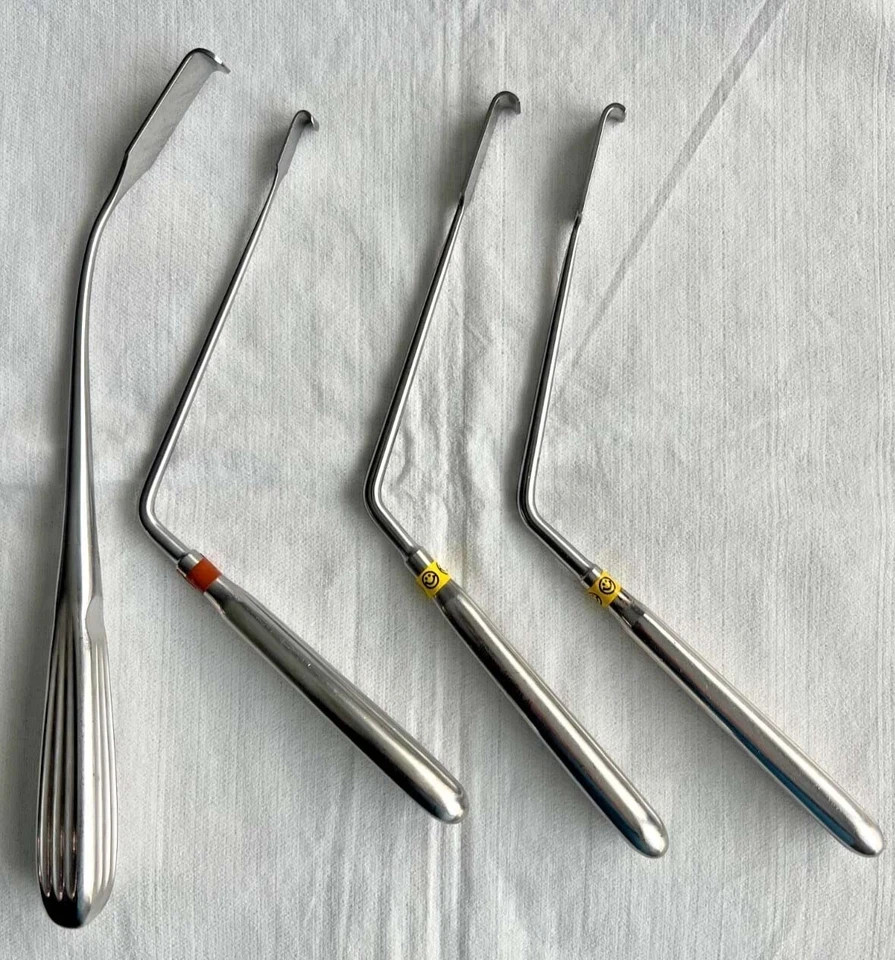 Buxton 74-7600 Scoville Nerve root retractor set of 4 PCS Neuro Spine Surgery