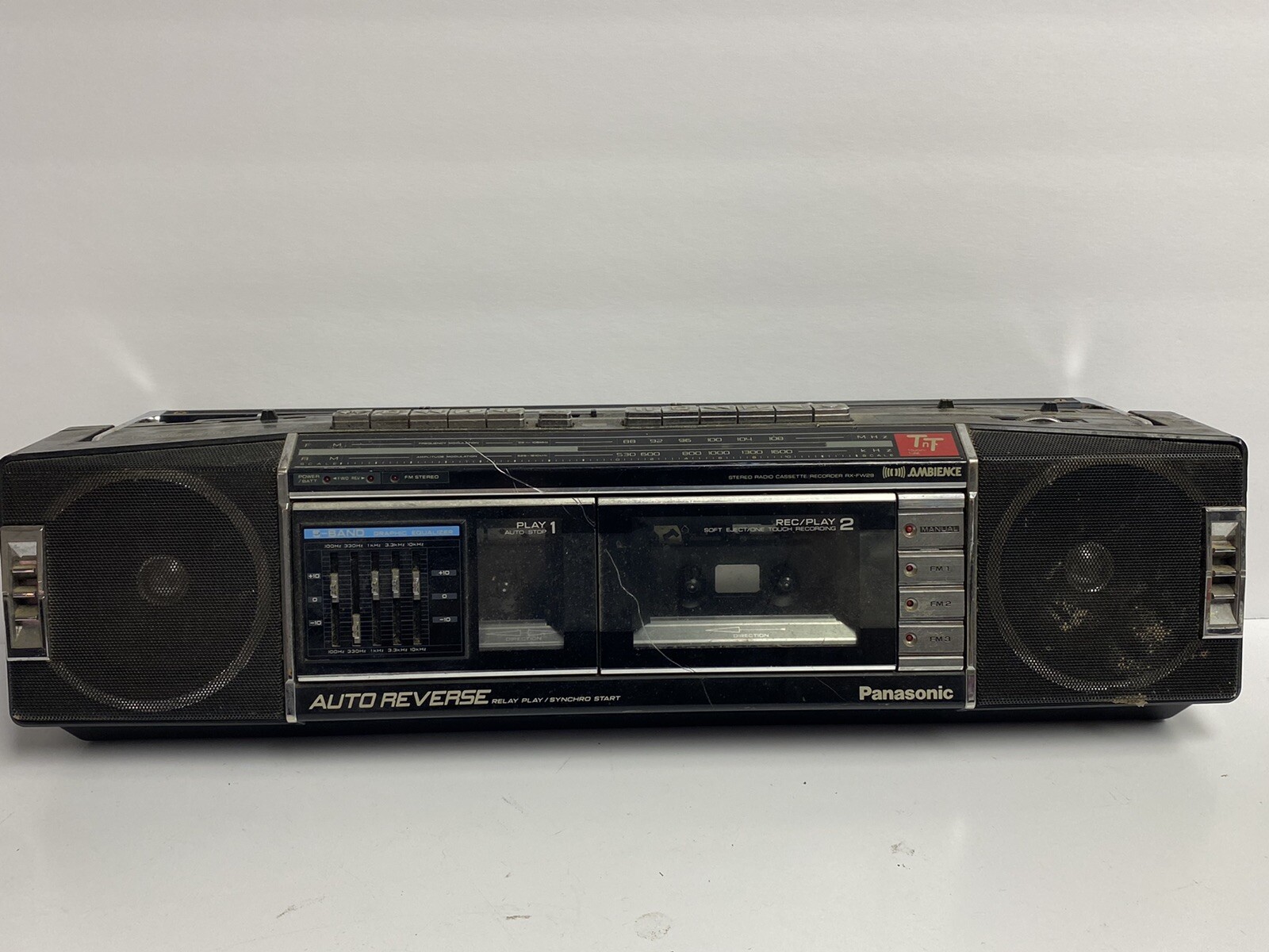 Vintage Panasonic RX-FW29 AM/FM Stereo Boombox NOT WORKING PARTS ONLY Vintage Panasonic RX-FW29 AM/FM Stereo Boombox NOT WORKING PARTS ONLY