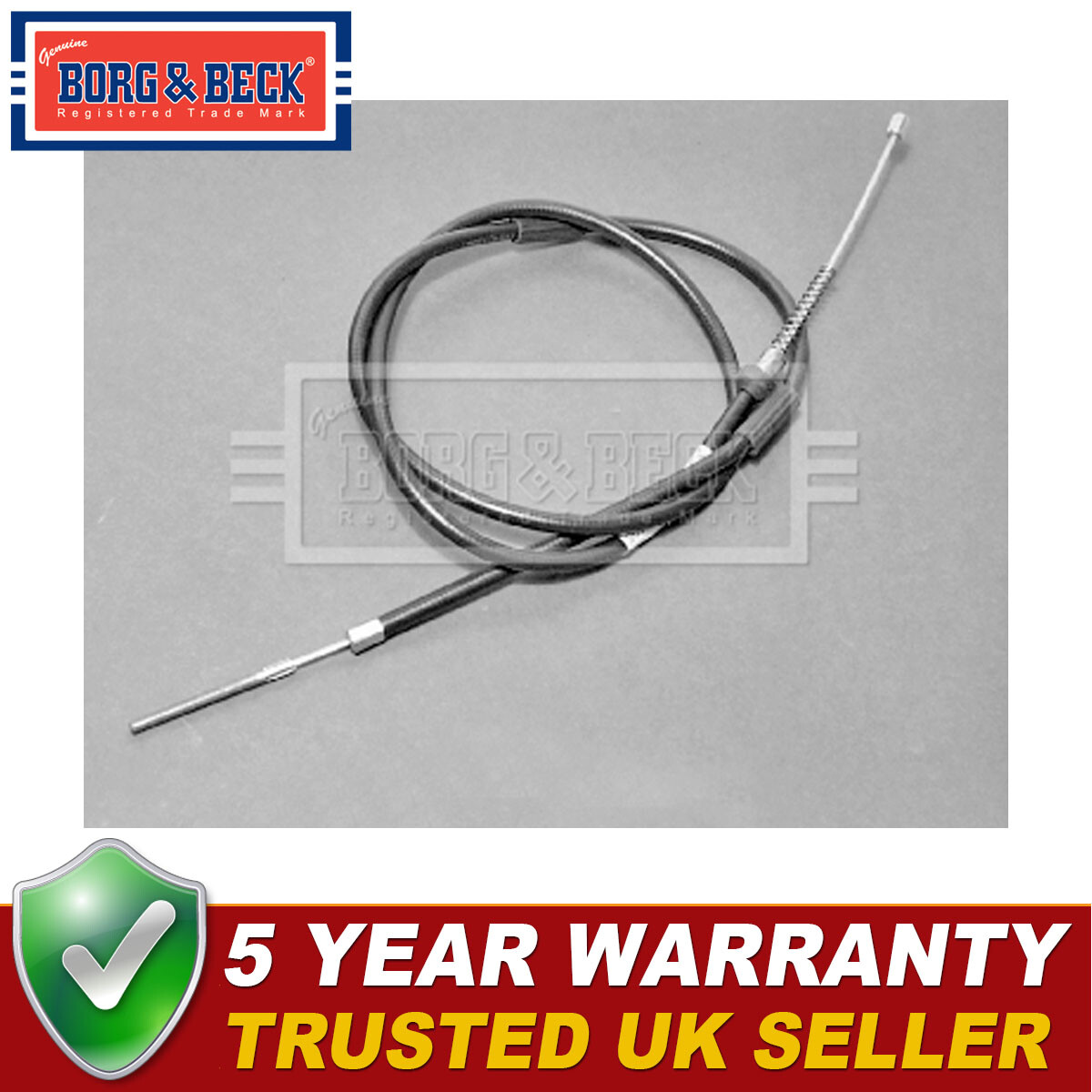 Borg & Beck Hand Brake Cable Fits Skoda Favorit 1989-1992 1.3 115332751