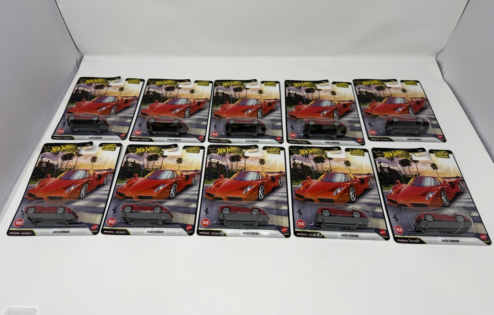 Hot Wheels Premium Boulevard Enzo Ferrari #156 Red JHW22 New Sealed X1 FAST SHIP