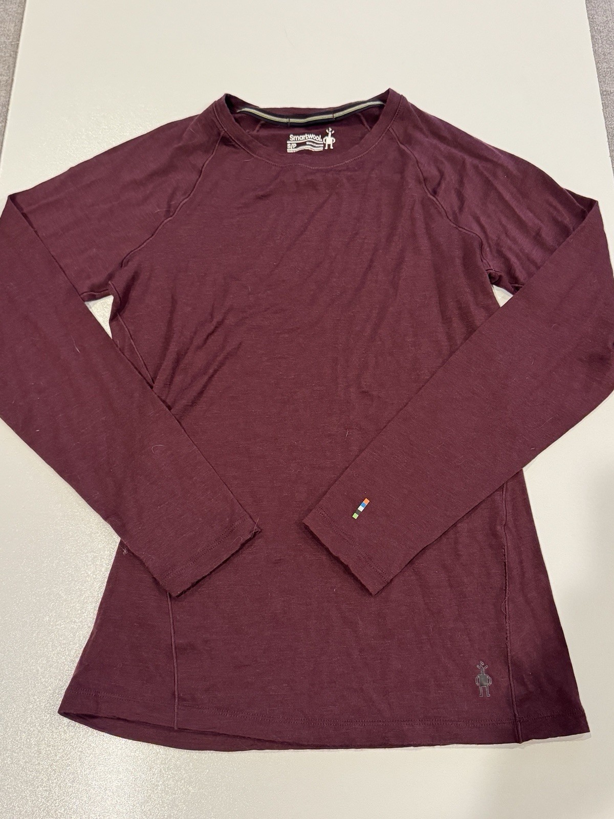Smartwool Women’s Crewneck Black Cherry Classic All Season Merino Base Sz S Smartwool Women’s Crewneck Black Cherry Classic All Season Merino Base Sz S