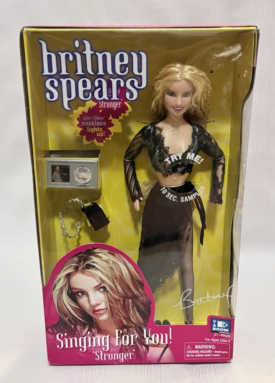 Vintage Britney Spears Stronger Singing For You Doll New In Box