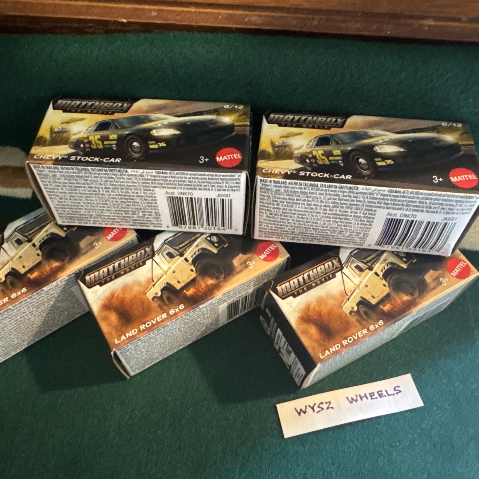 5 Matchbox The Movie Power Grabs. Two Chevy Stock Cars. Three Land Rover 6 X 6 5 Matchbox The Movie Power Grabs. Two Chevy Stock Cars. Three Land Rover 6 X 6
