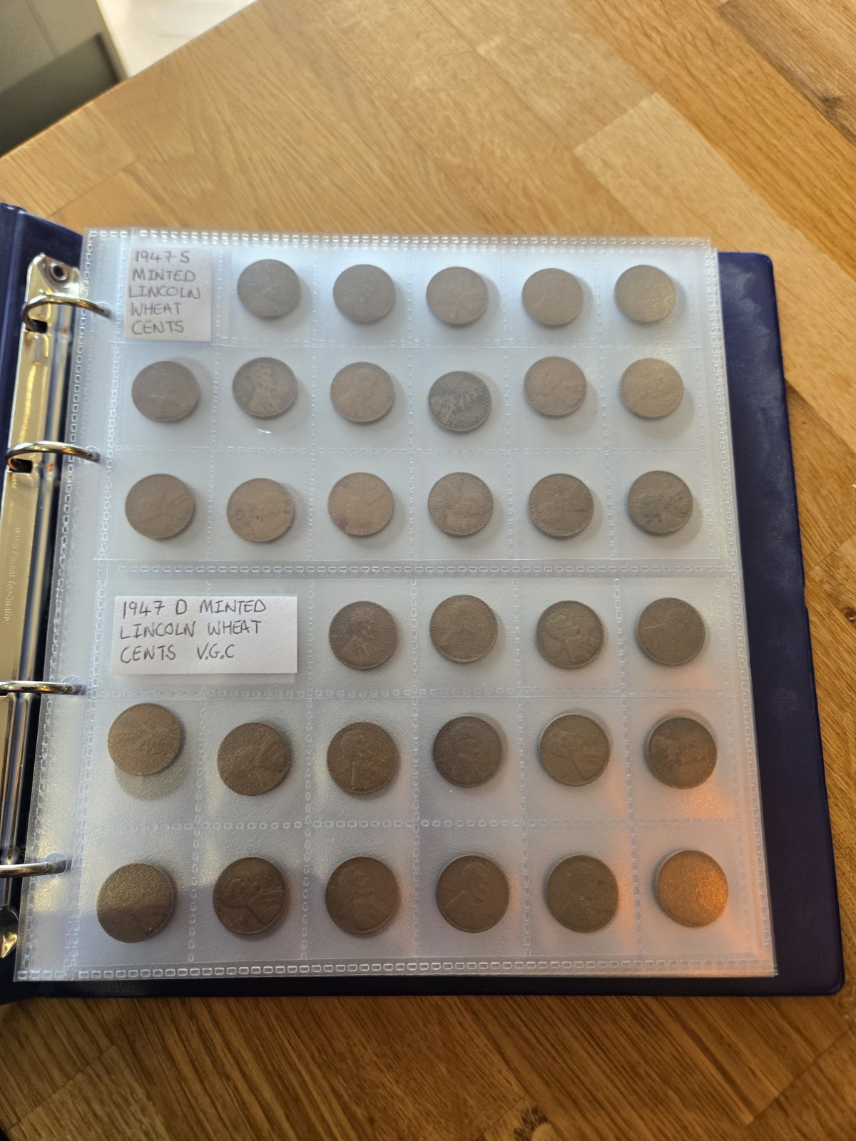 Lincoln Wheat Cent Collection Folder 1940-1949 Mint Marks D,S,P Over 400+ Coins Lincoln Wheat Cent Collection Folder 1940-1949 Mint Marks D,S,P Over 400+ Coins