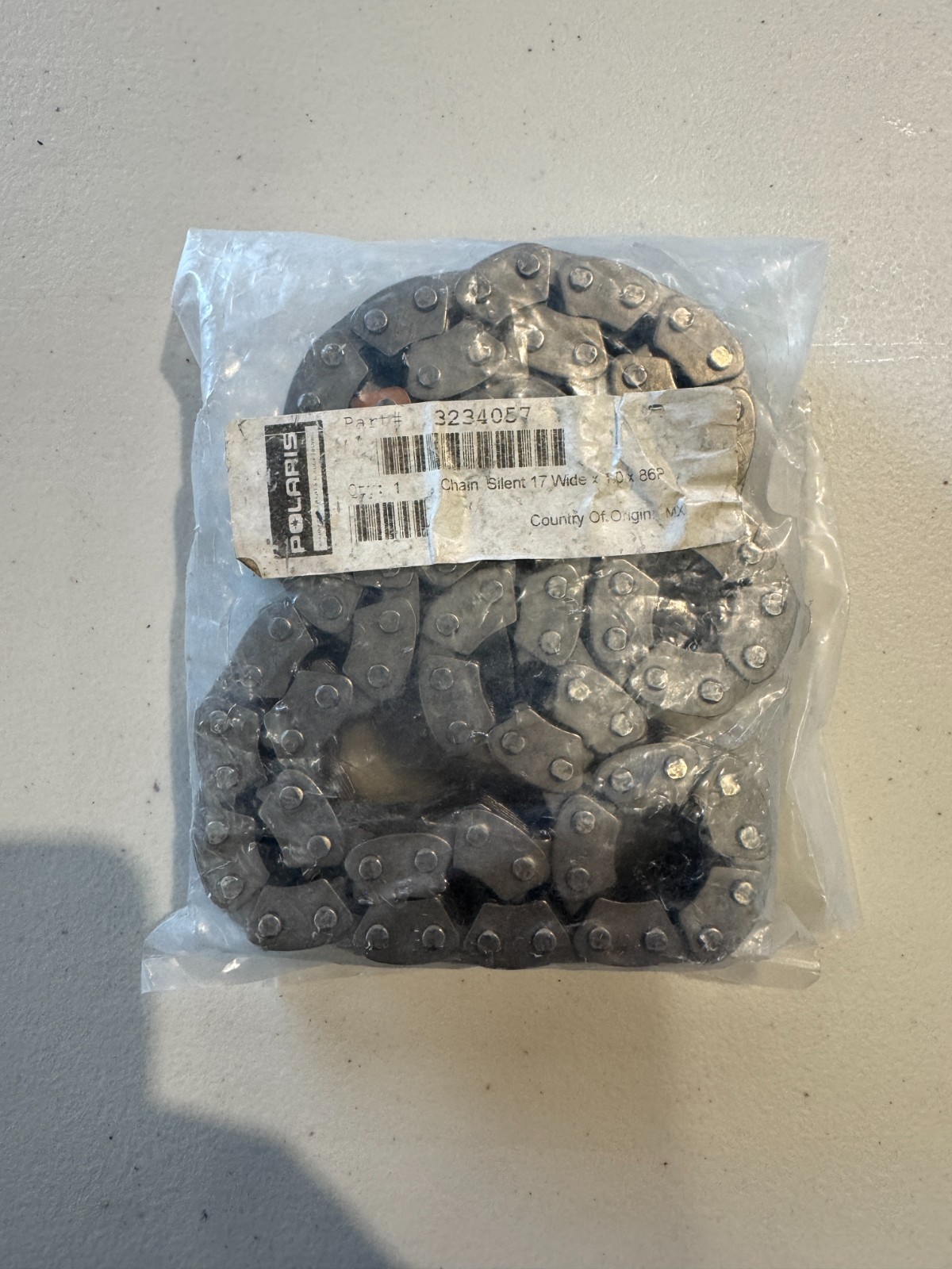NEW Genuine Polaris 3234057 Gearcase Chain, Silent 17X1.0X86P