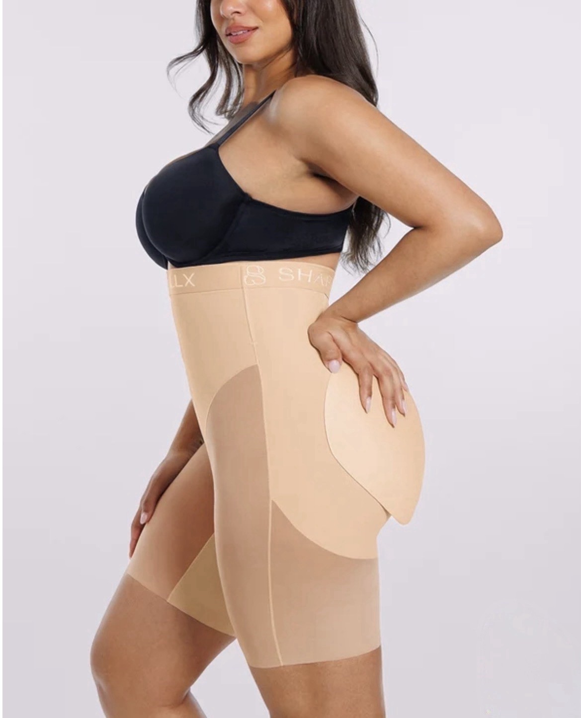 Shapellx Shapewear MeshSmooth™ Butt Enhancer Padded Short