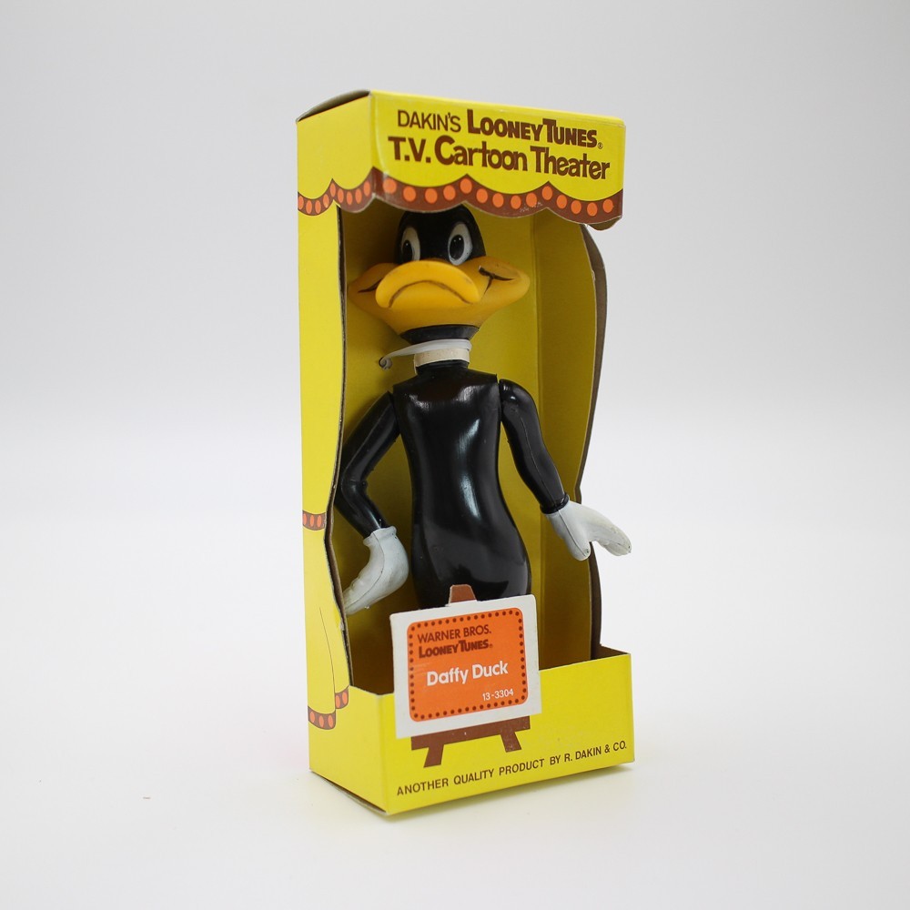 Vintage 70s Dakin's Looney Tunes Boxed Vinyl Figure Daffy Duck