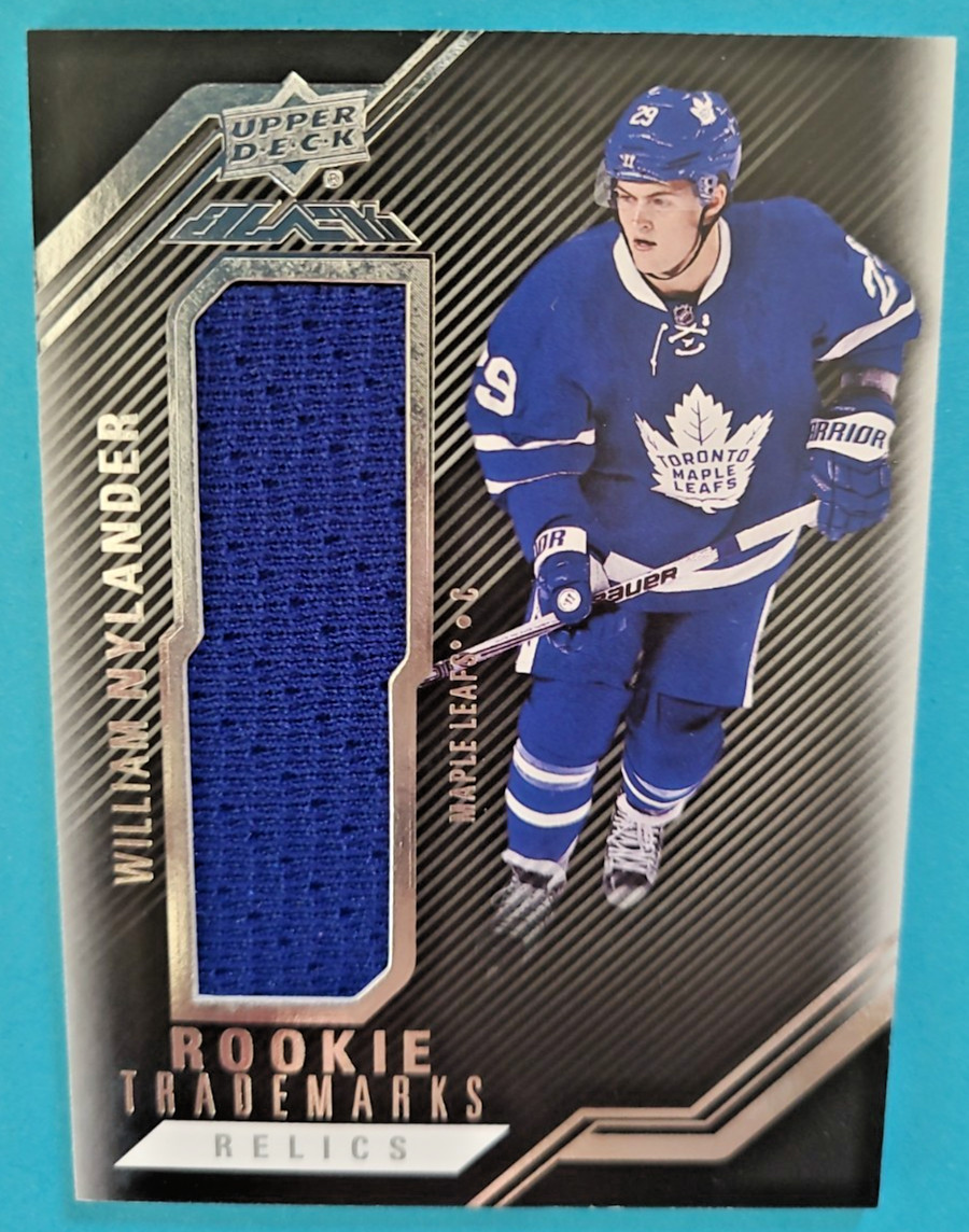2016-17 William Nylander UD Black Rookie Trademarks Relics Jersey RC #RTR-WN