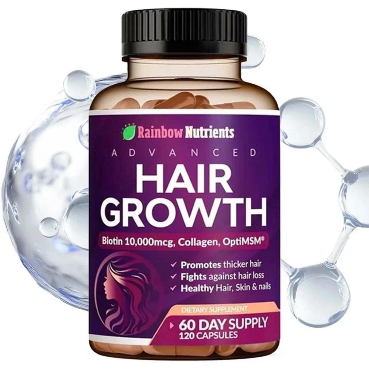 Rainbow Nutrients Biotin Collagen – Advanced Hair Growth & Anti-Hair Loss Rainbow Nutrients Biotin Collagen – Advanced Hair Growth & Anti-Hair Loss