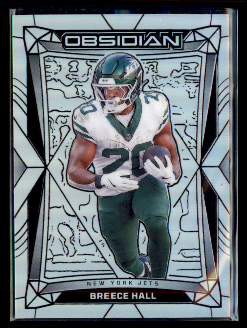 2024 Panini Obsidian #152 Breece Hall Silver #/75 2024 Panini Obsidian #152 Breece Hall Silver #/75