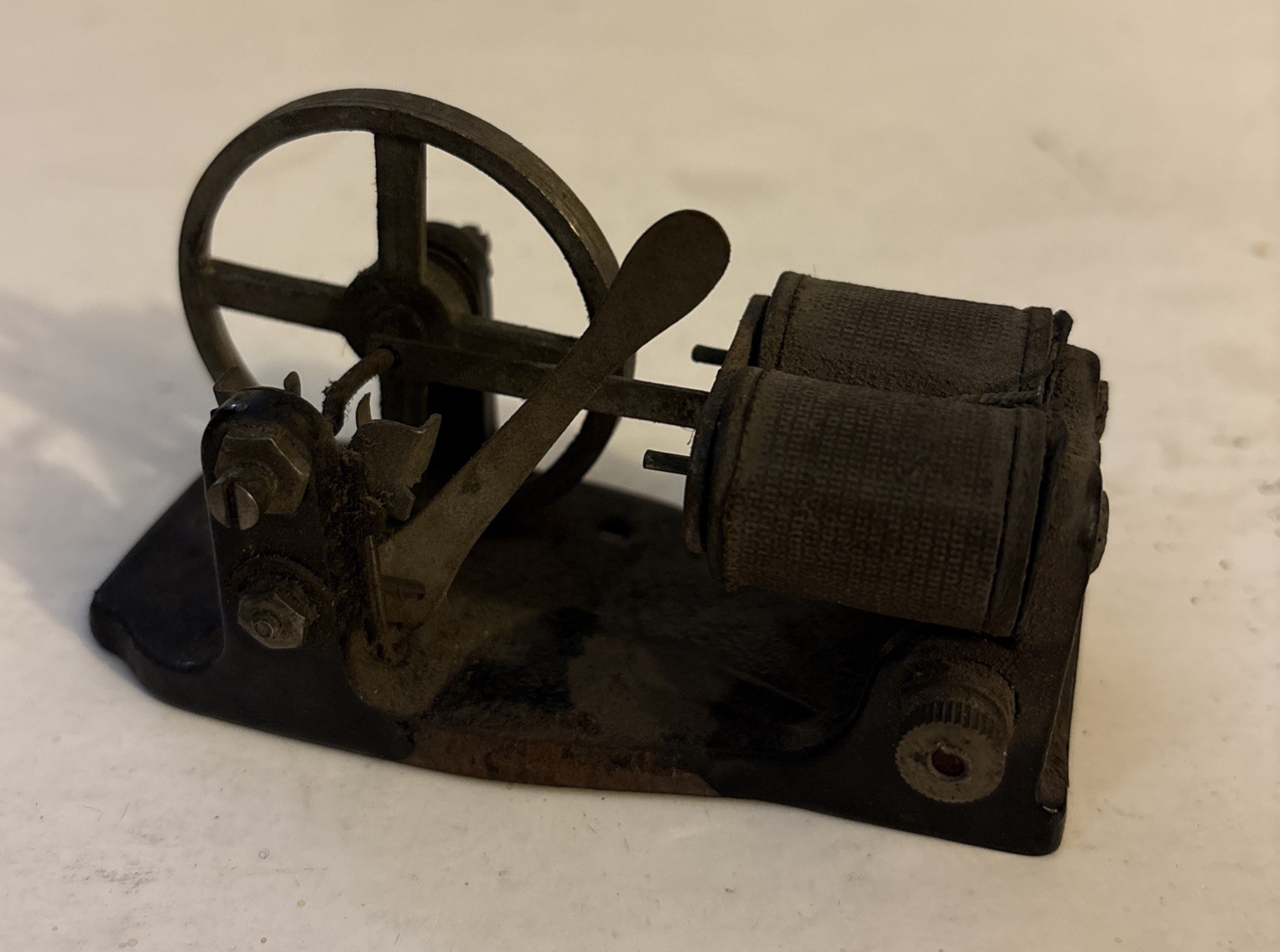 Antique Model Electric Engine Toy Motor Dual Solenoid