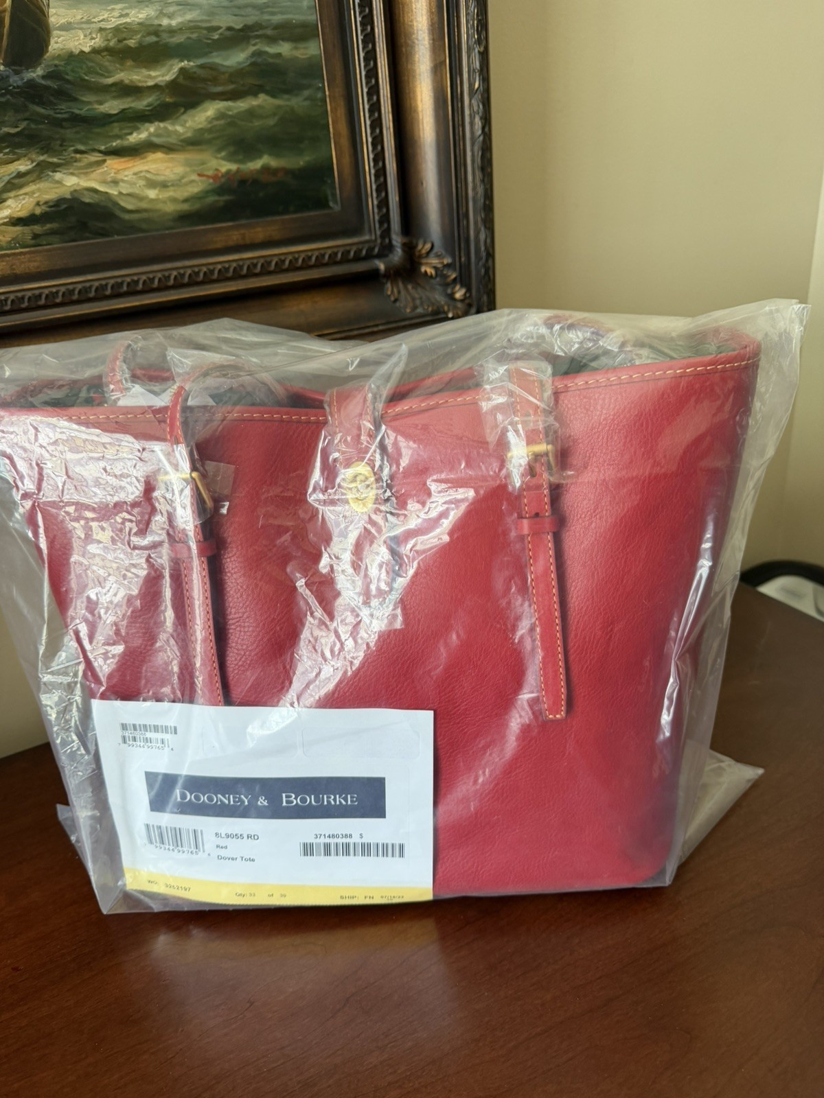 Dooney and Bourke Florentine Dover Tote NWT Red