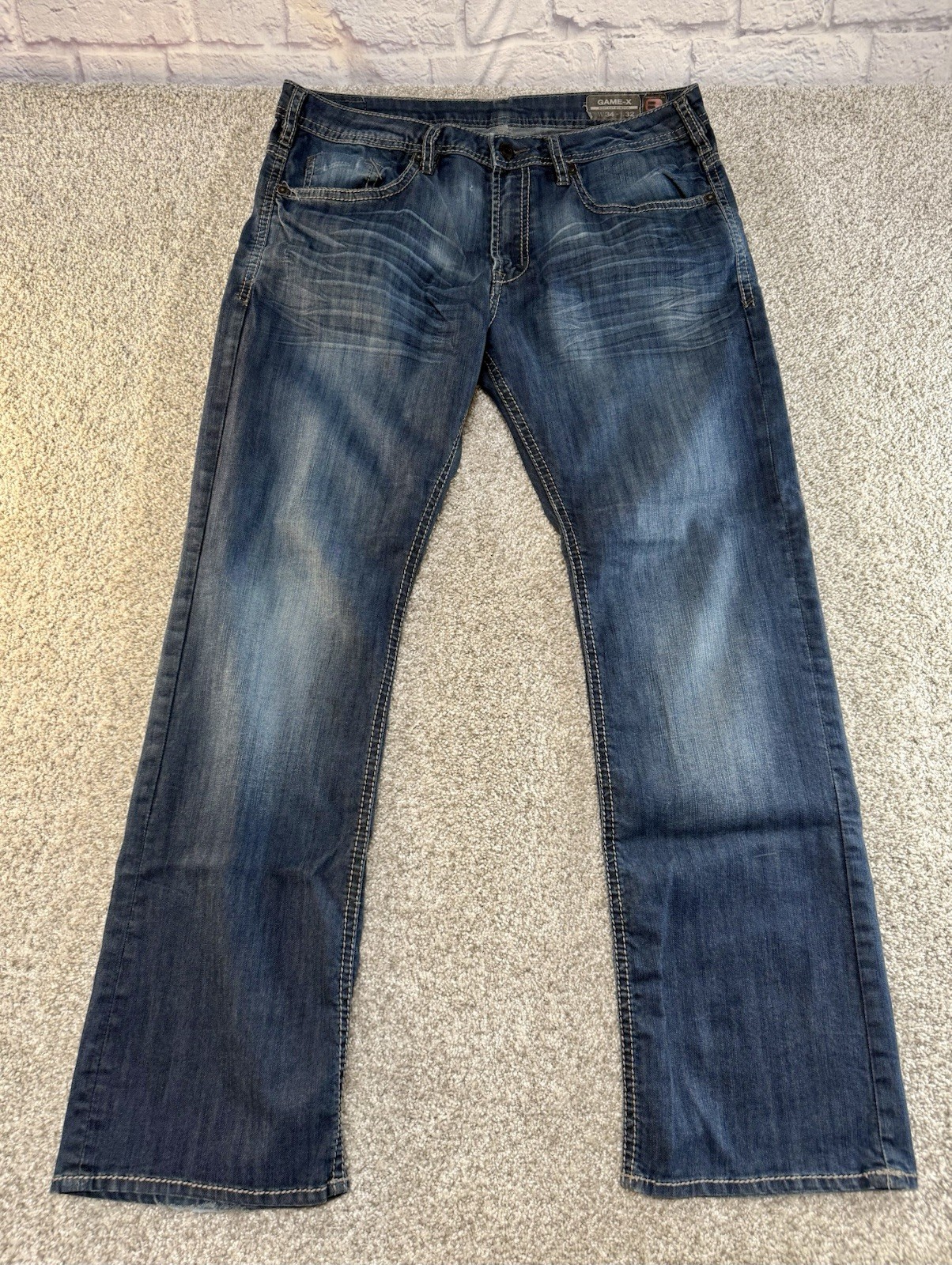 Buffalo David Bitton From the Buckle men\'s jeans 34x32 GAME-X Bootcut Stretch