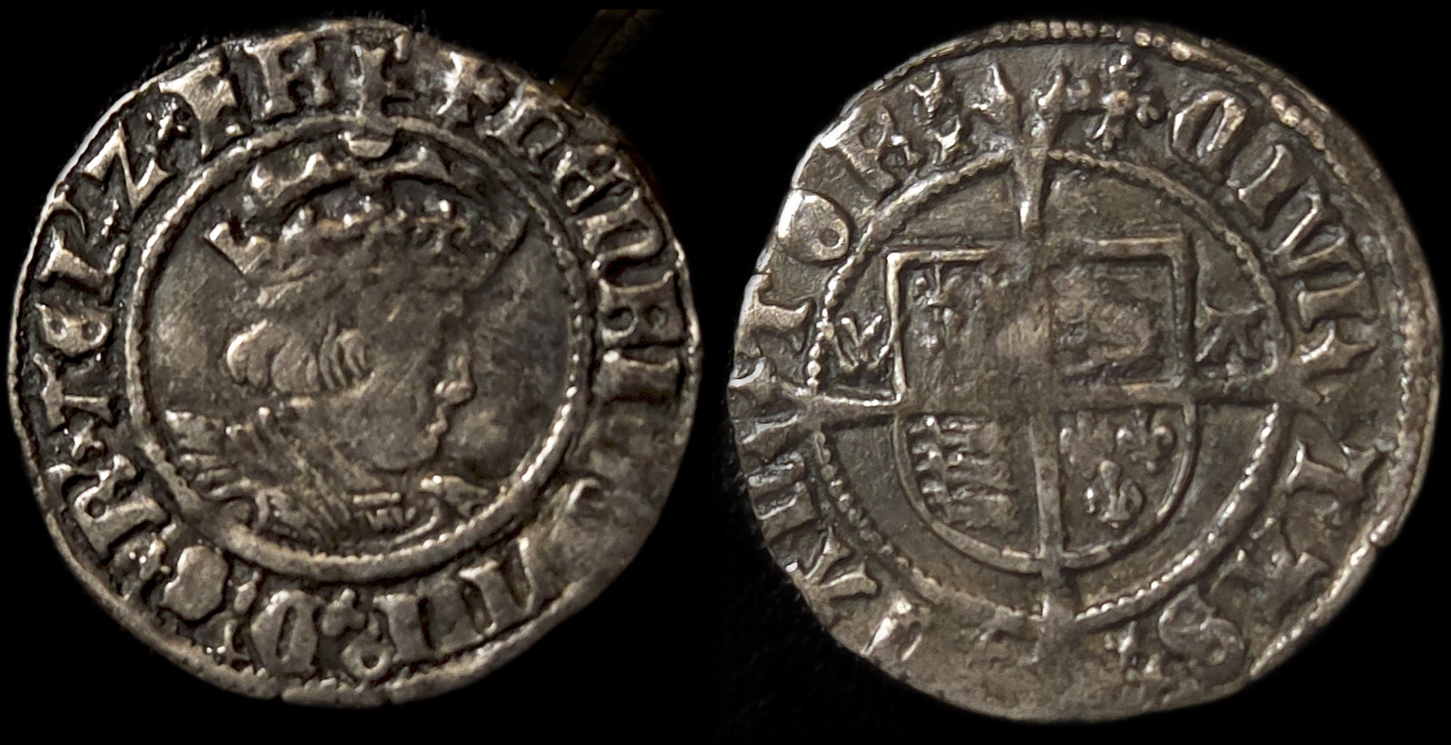 Henry VIII Silver Halfgroat Canterbury Warham S.2343 1526-32 Good Fine