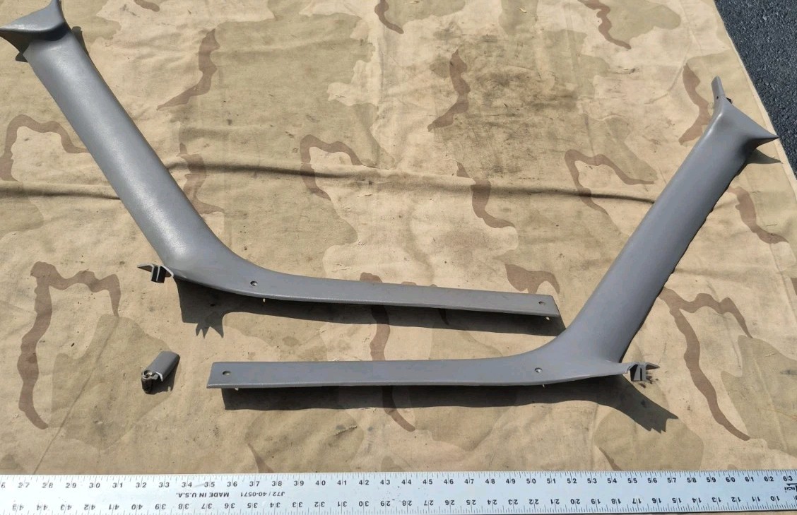 1994 1995 1996 Ford Bronco Truck Pair A Pillar Trim OEM Opal GREY GRAY Rh LH OEM