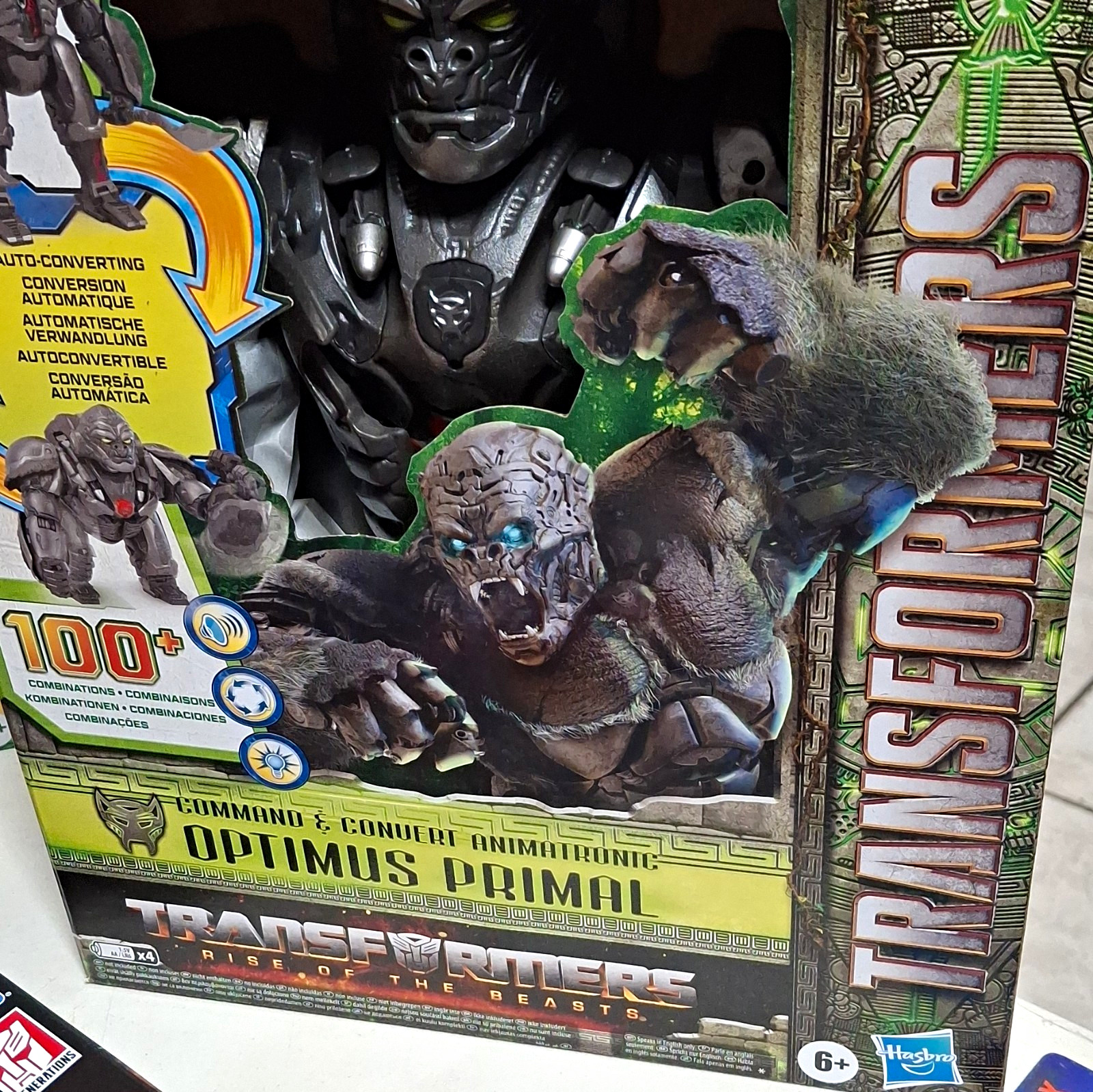 Hasbro Transformers Rise of the Beasts Optimus Primal Command & Convert Sound Hasbro Transformers Rise of the Beasts Optimus Primal Command & Convert Sound