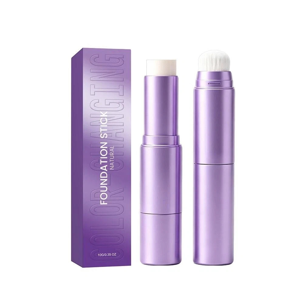 Facelove Foundation Stick, Changing Foundation Stick, 2-in-1 Waterproof & Long