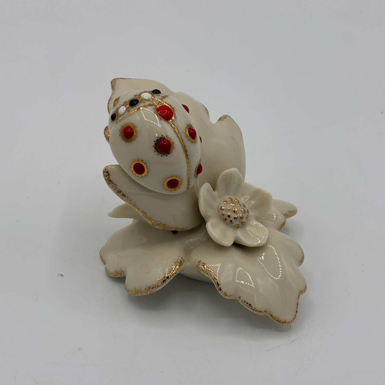 Lenox Secret Garden Miniature Lady Bug Porcelain Enamel Paint Gold Trim Retired Lenox Secret Garden Miniature Lady Bug Porcelain Enamel Paint Gold Trim Retired