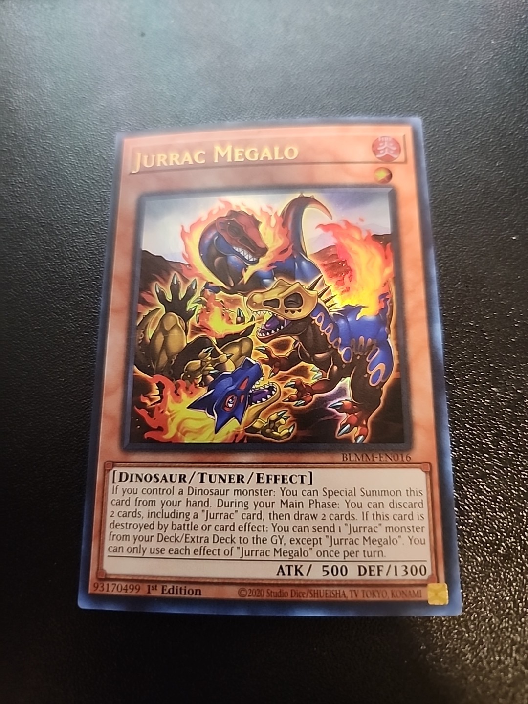 Jurrac Megalo - BLMM-EN016 - Ultra Rare 1st Edition Yugioh Jurrac Megalo - BLMM-EN016 - Ultra Rare 1st Edition Yugioh