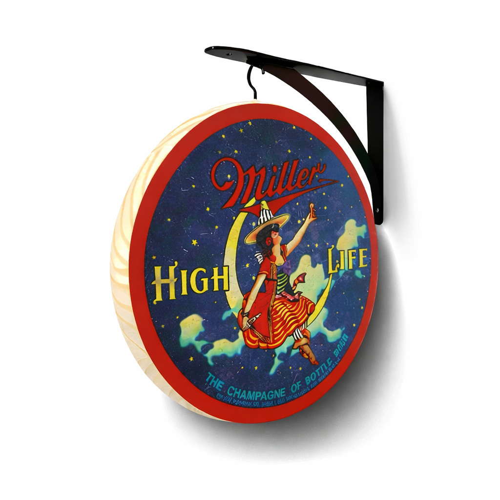 Vintage Miller High Life- Double Sided Sign Vintage Miller High Life- Double Sided Sign