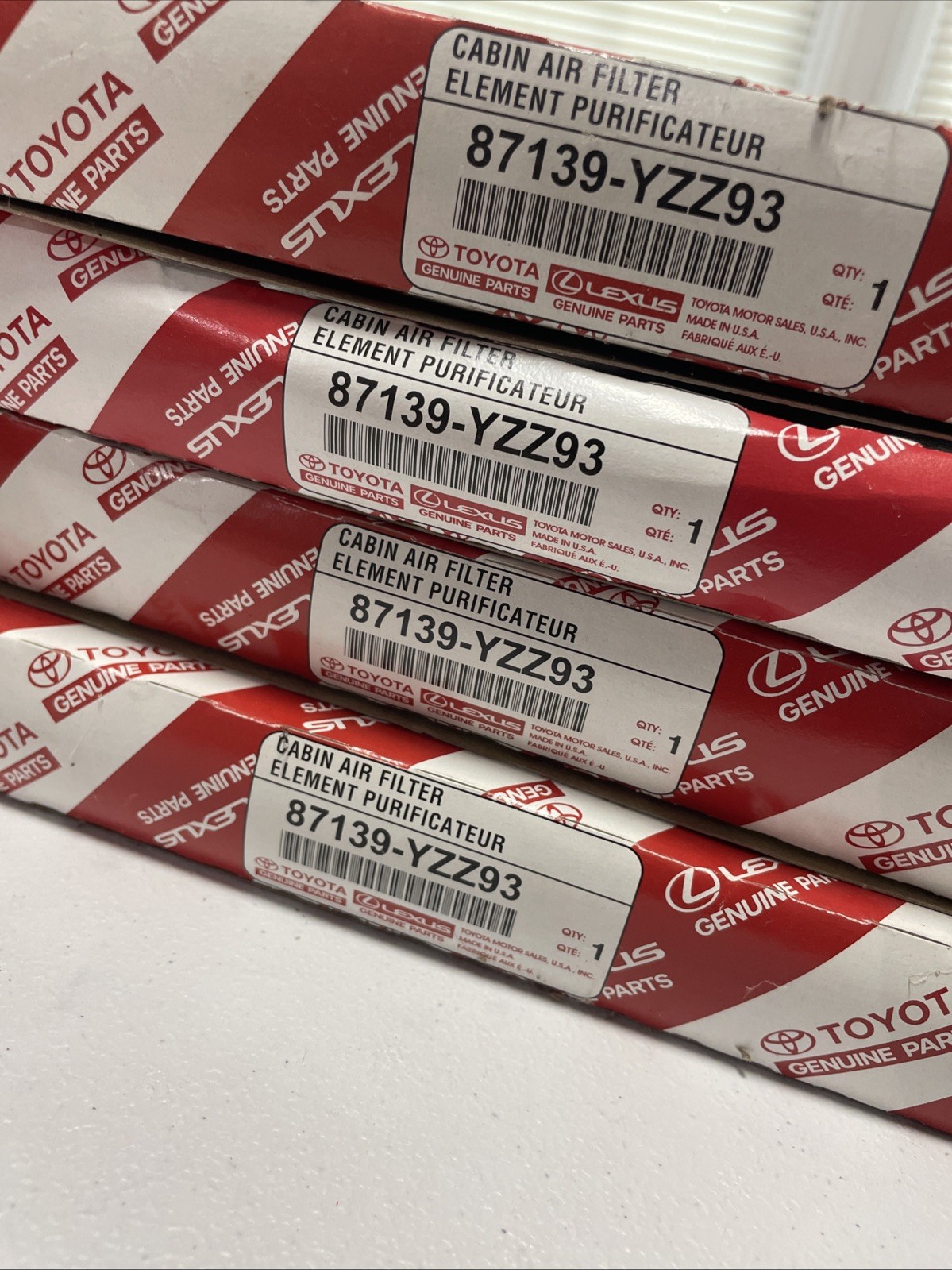Toyota and Lexus OEM Genuine Cabin Air Filter 87139-YZZ93 Toyota and Lexus OEM Genuine Cabin Air Filter 87139-YZZ93