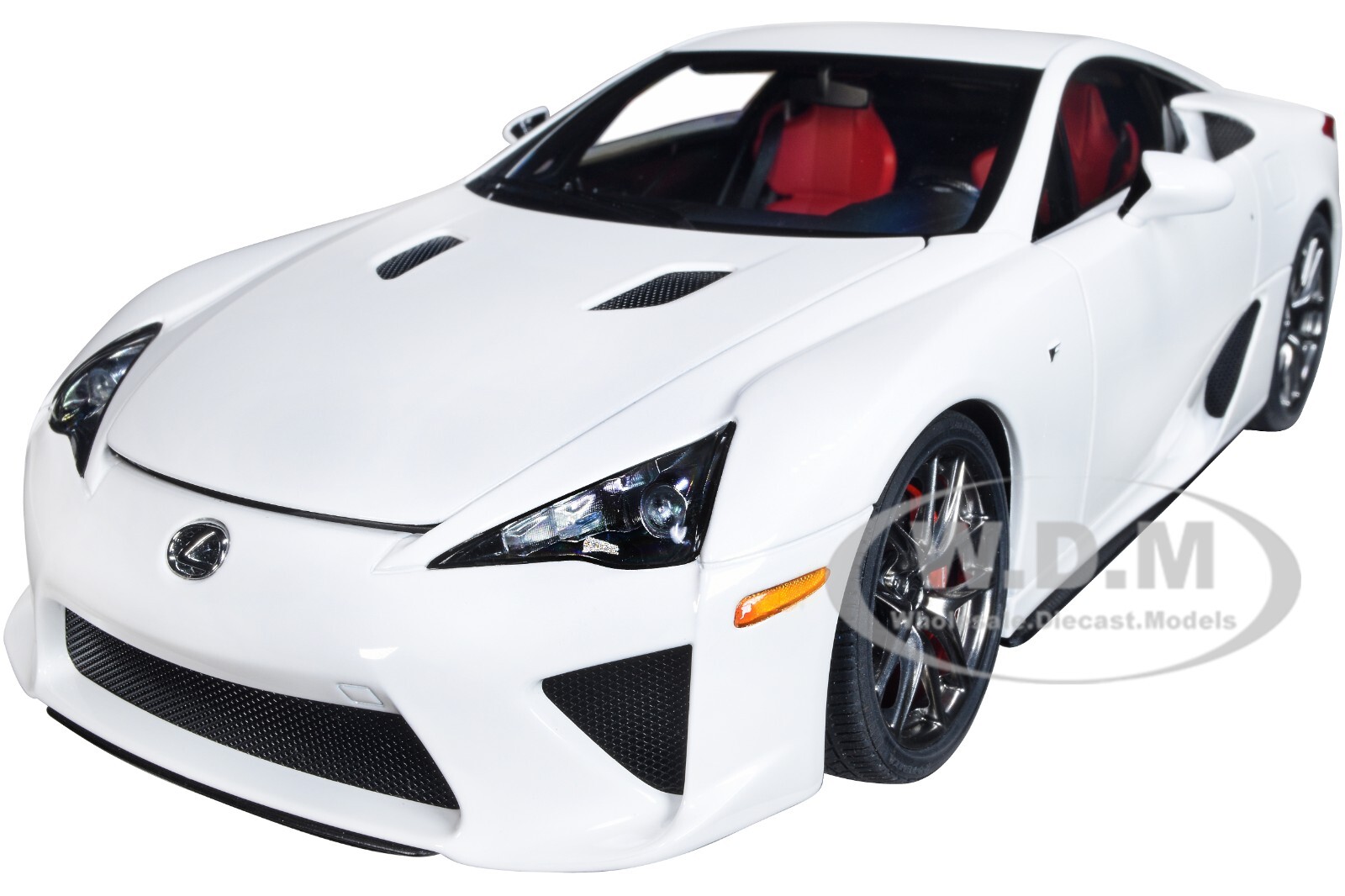 LEXUS LFA WHITEST WHITE W/ RED & BLACK INTERIOR 1/18 MODEL CAR BY AUTOART 78850