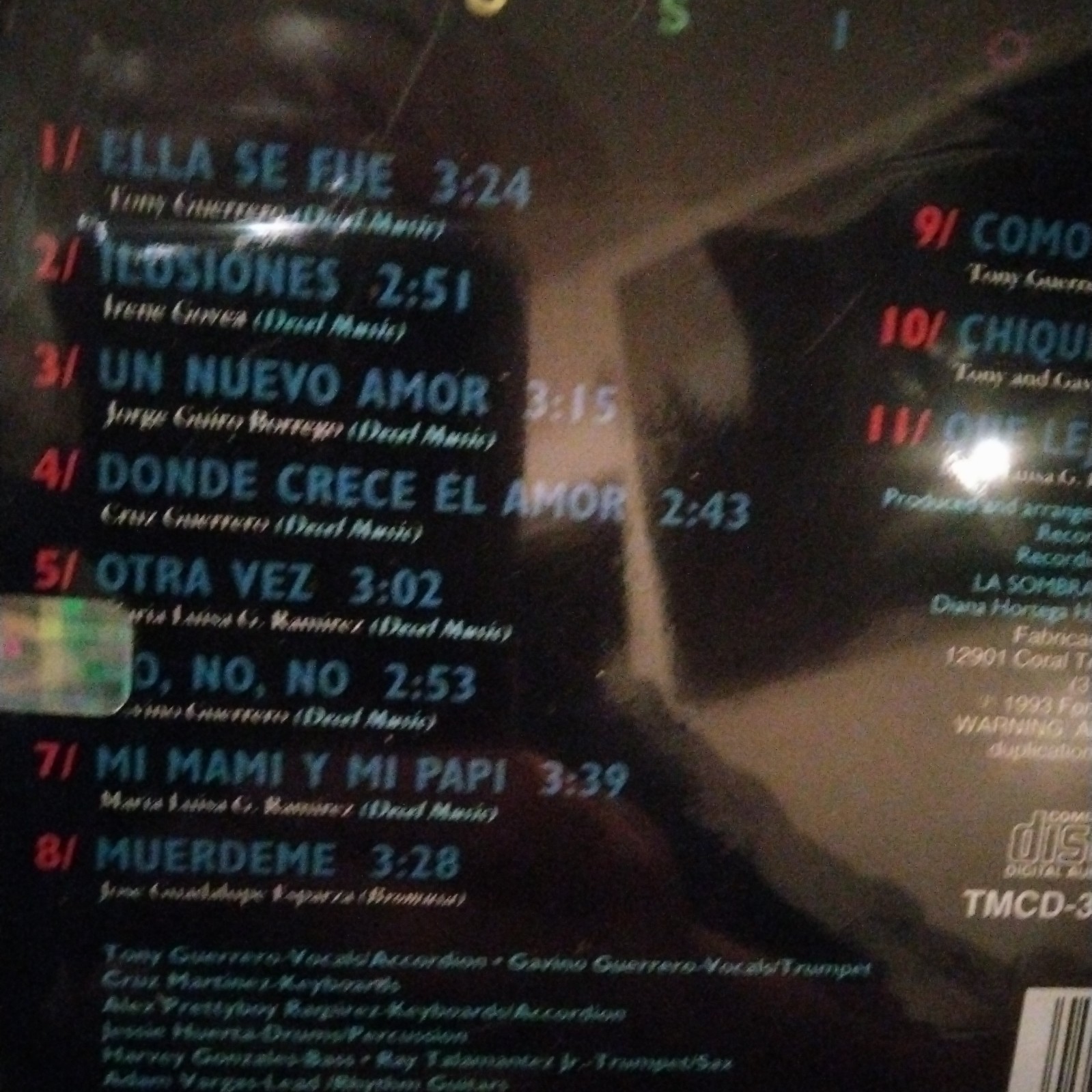 ILUSIONES By LA SOMBRA (CD, 1993, Fonovisa) TMCD-3035