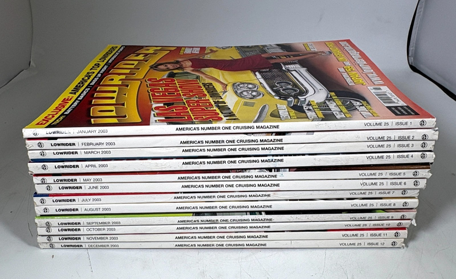 Lowrider Magazine 2003 Complete Year Set Lot January - December Lowrider Magazine 2003 Complete Year Set Lot January - December