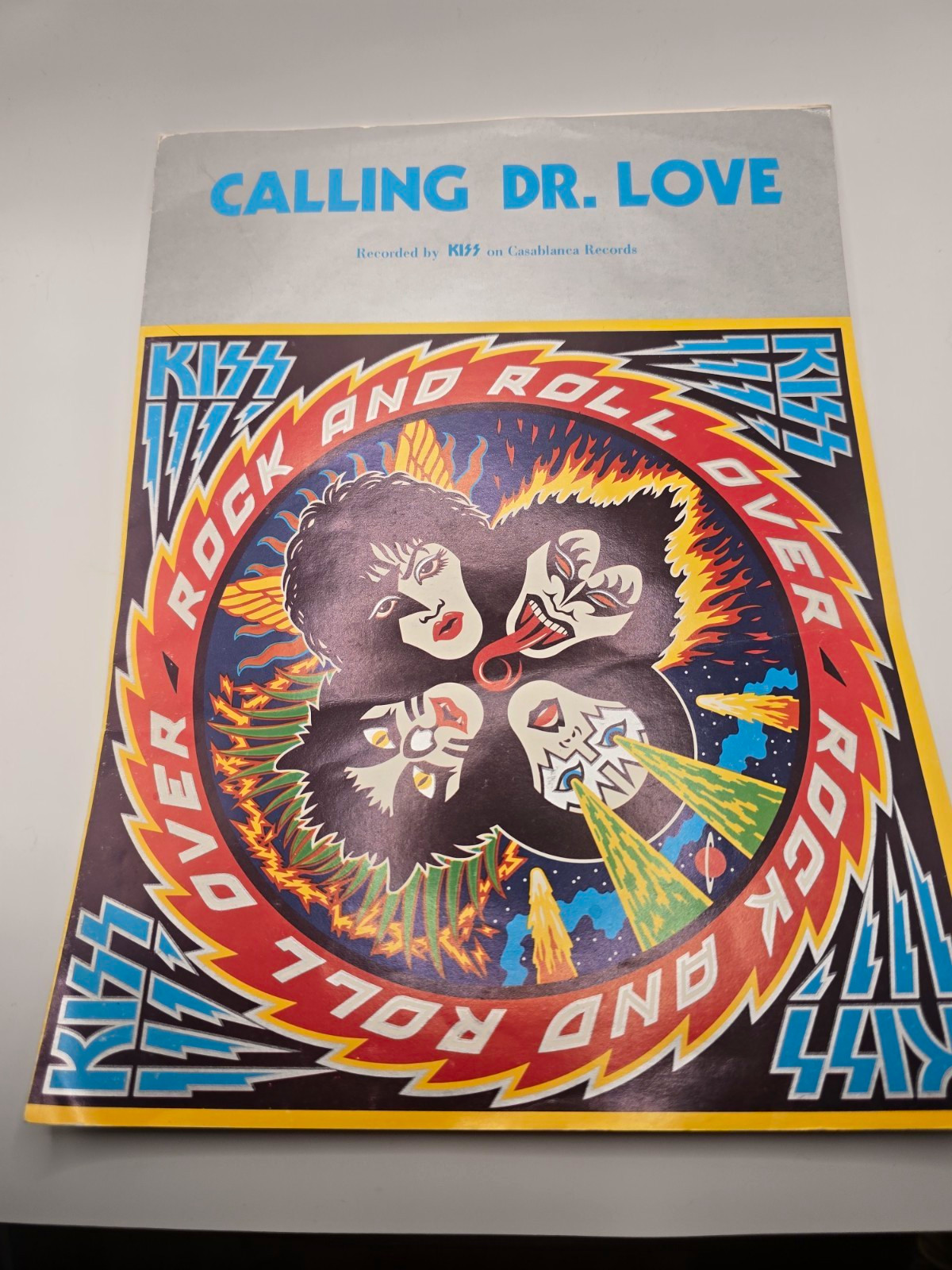 KISS Calling Dr. Love 1976 Almo Publications Sheet Music Piano/Guitar/Voice