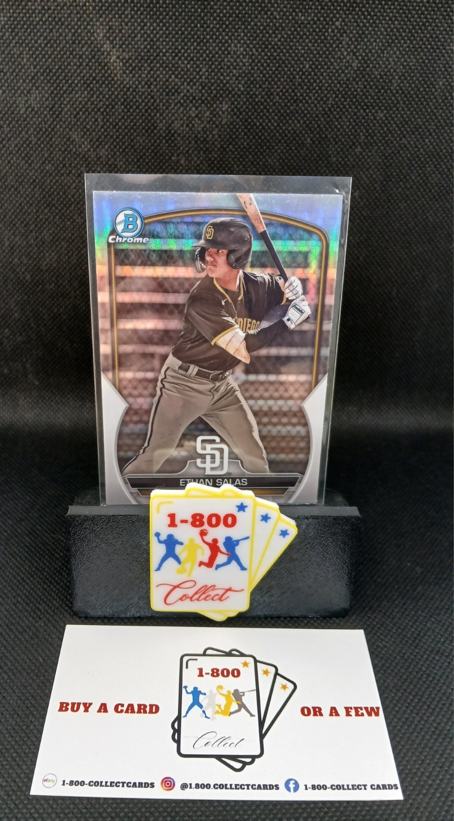 2023 Bowman Baseball Ethan Salas Refractor #BDC-1 San Diego Padres Rookie RC