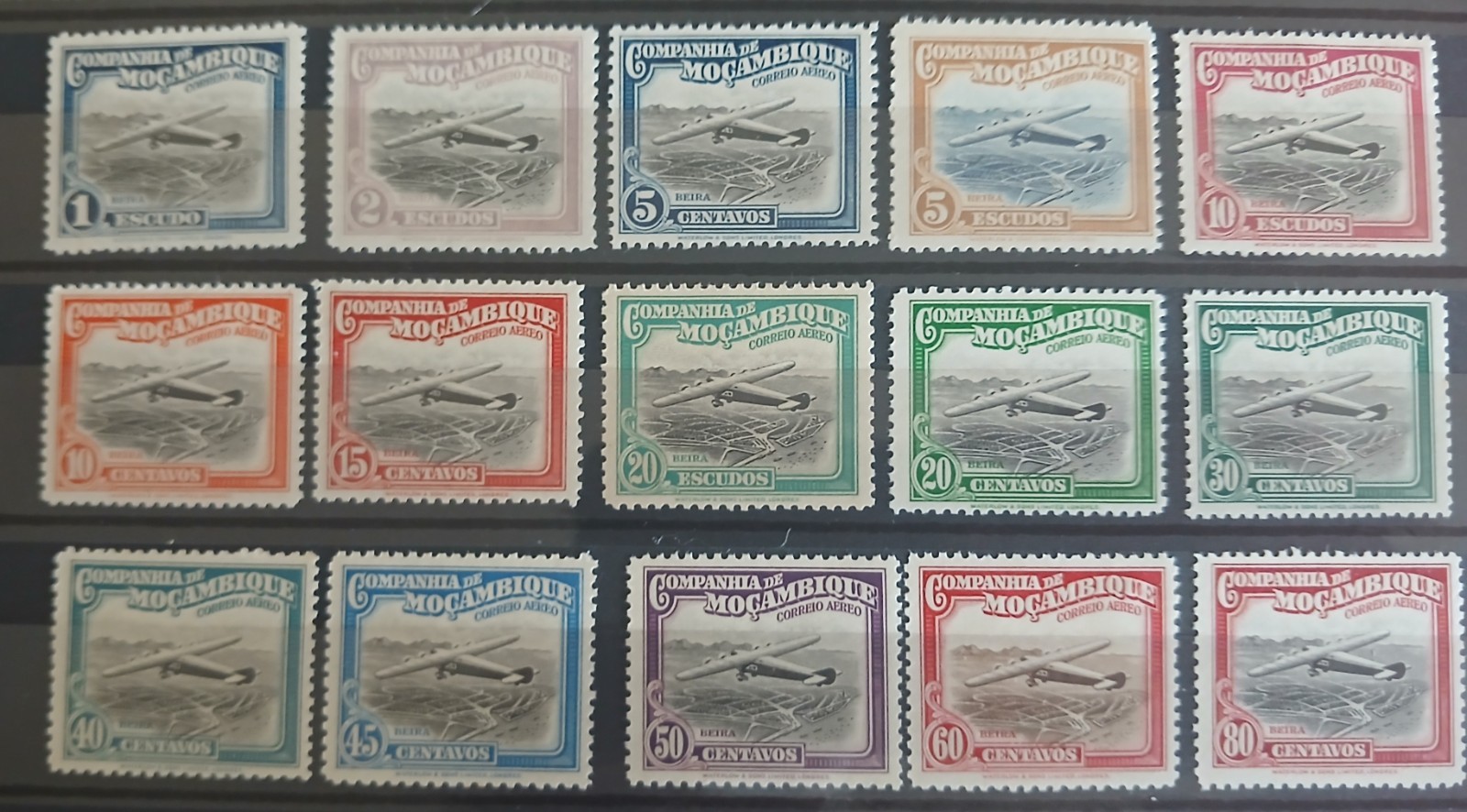 Mozambique Company (Portugal) 1935 PLANES AIR MAIL #11/25 set MNH, FVF