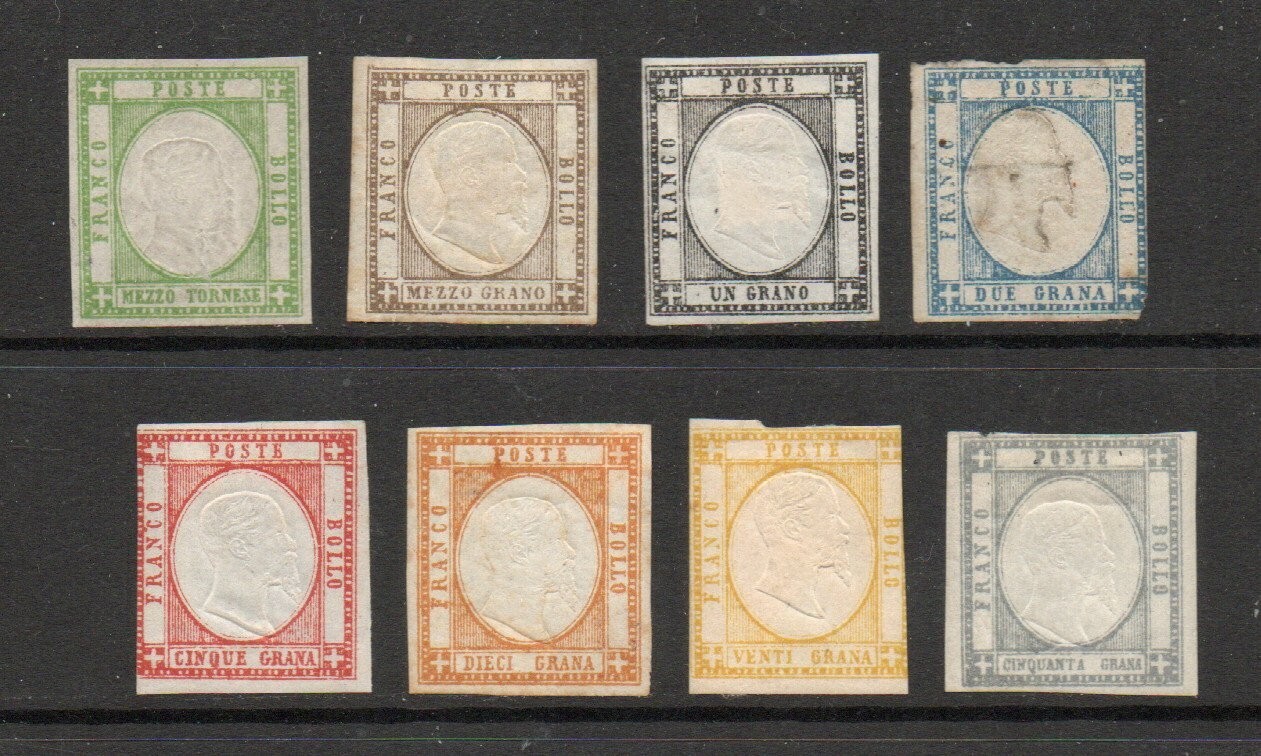 Neapolitan Provinces  - Sc# 19 - 25 + 27  MLH/Mint no gum     -     Lot 1124043