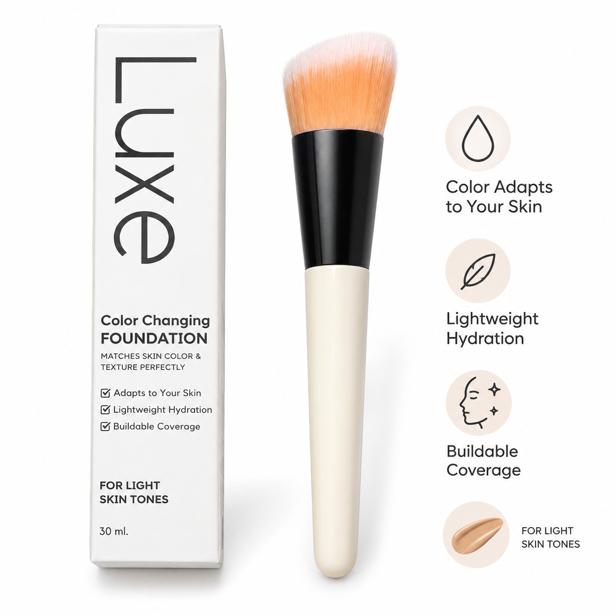 luxe color changing foundation luxe color changing foundation