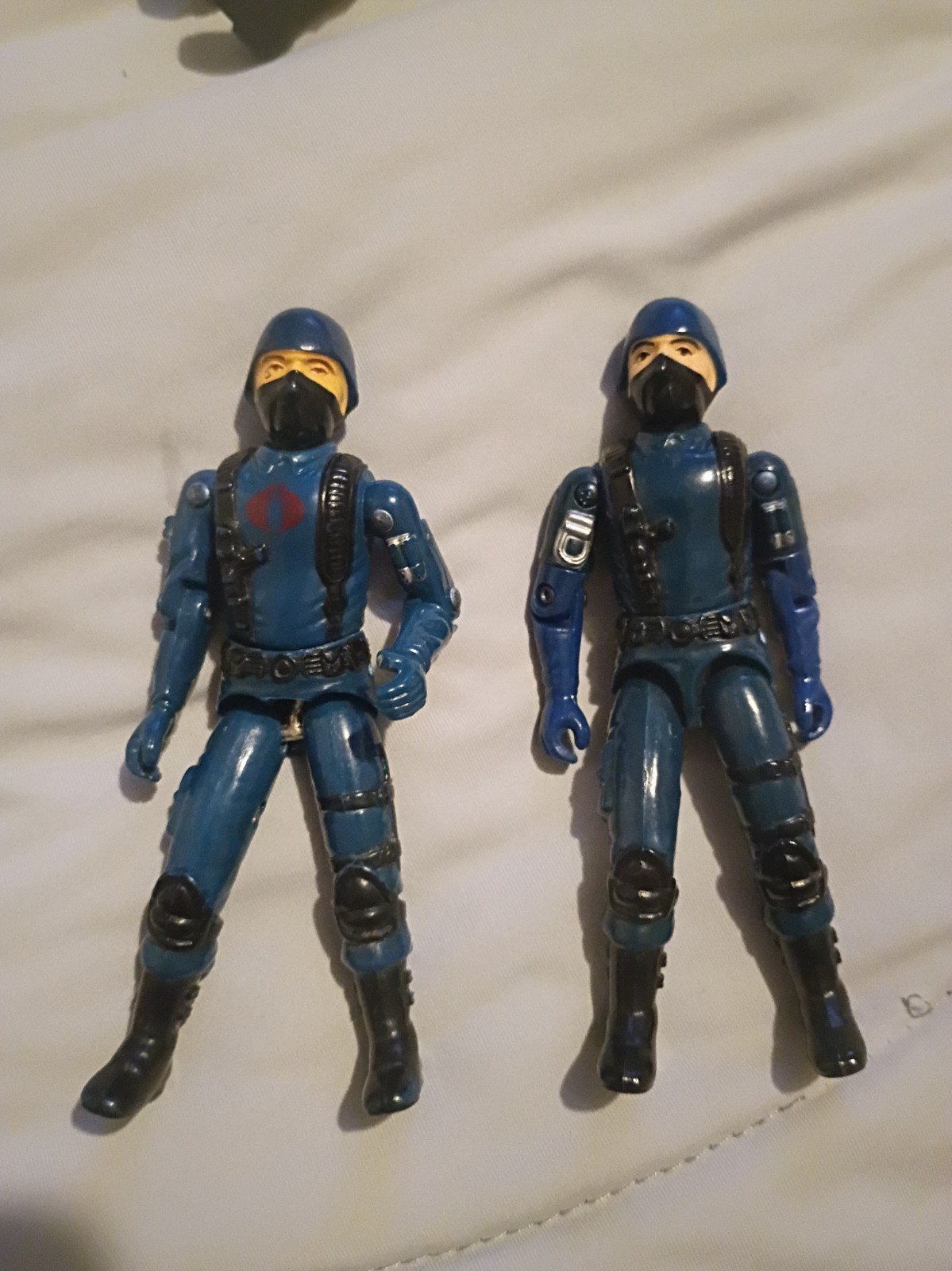 2 Vintage 1982 Cobra Officer Arm G.I. GI Joe  Figure. Read Description